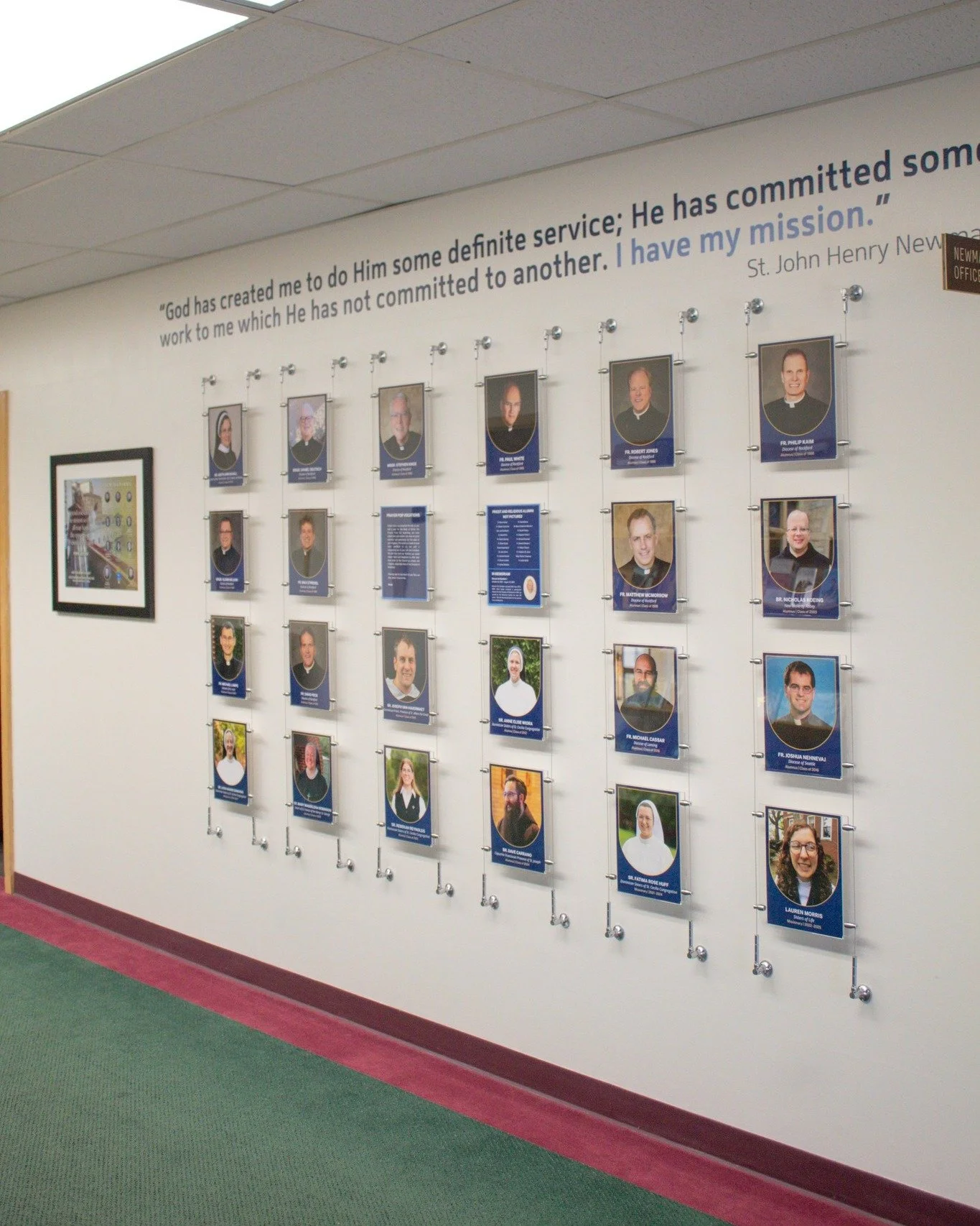 We are so excited to share our completed Priest and Religious Vocation Wall with you during National Vocation Awareness Week. This wall highlights former students, parishioners, and missionaries that are now ordained priests or have entered religious