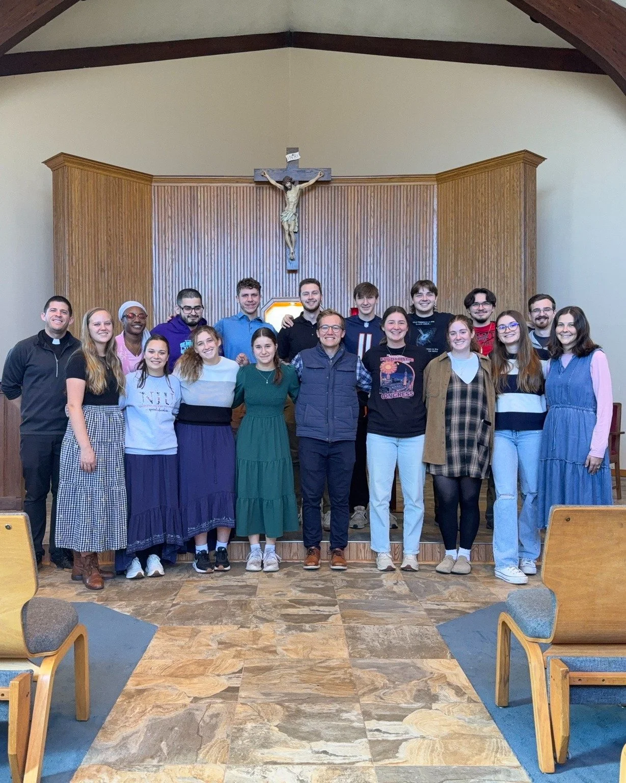 Last week Father Gonnella, our missionaries, and students headed to Bishop Lane for NIK 57. The weekend retreat was full of rest, joy, laughter, and prayer. 

Thank you to Bishop Lane for hosting us!  Thank you Jesus for a fruitful retreat 🤍