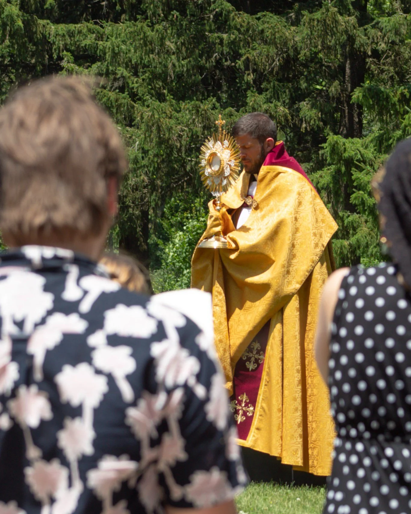 Join us tomorrow, Sunday, November 23rd for a Eucharistic Procession in honor of the Solemnity of Jesus Christ, King of the Universe! 

Following the 10:30am Mass we will process around the block singing hymns and adoring our Lord. A luncheon will fo