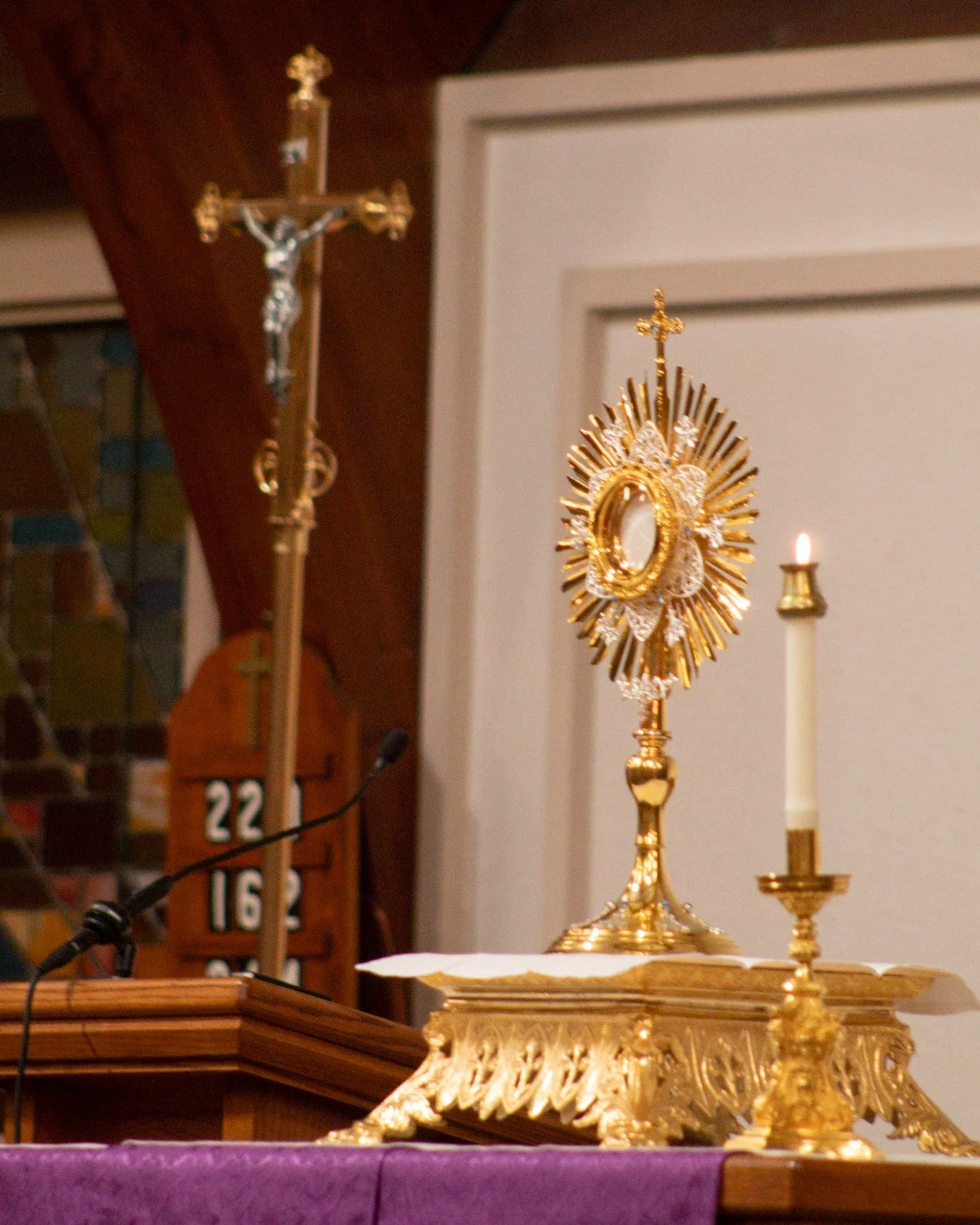 ‼ All Day Adoration will be moving from Tuesdays to Wednesdays starting May 13th, 2026! Please be sure to note the change. 

✨If you wish to commit to praying a weekly Holy Hour in Eucharistic Adoration please see the sign up sheets at the exits and 