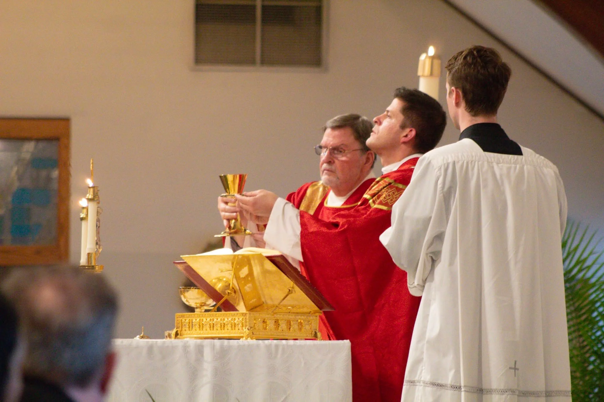 ‼Please note the FINAL 8:00PM MASS OF THE SEMESTER will be on Sunday, May 3rd. 

The 8:00pm Mass will return on Sunday, August 23rd.