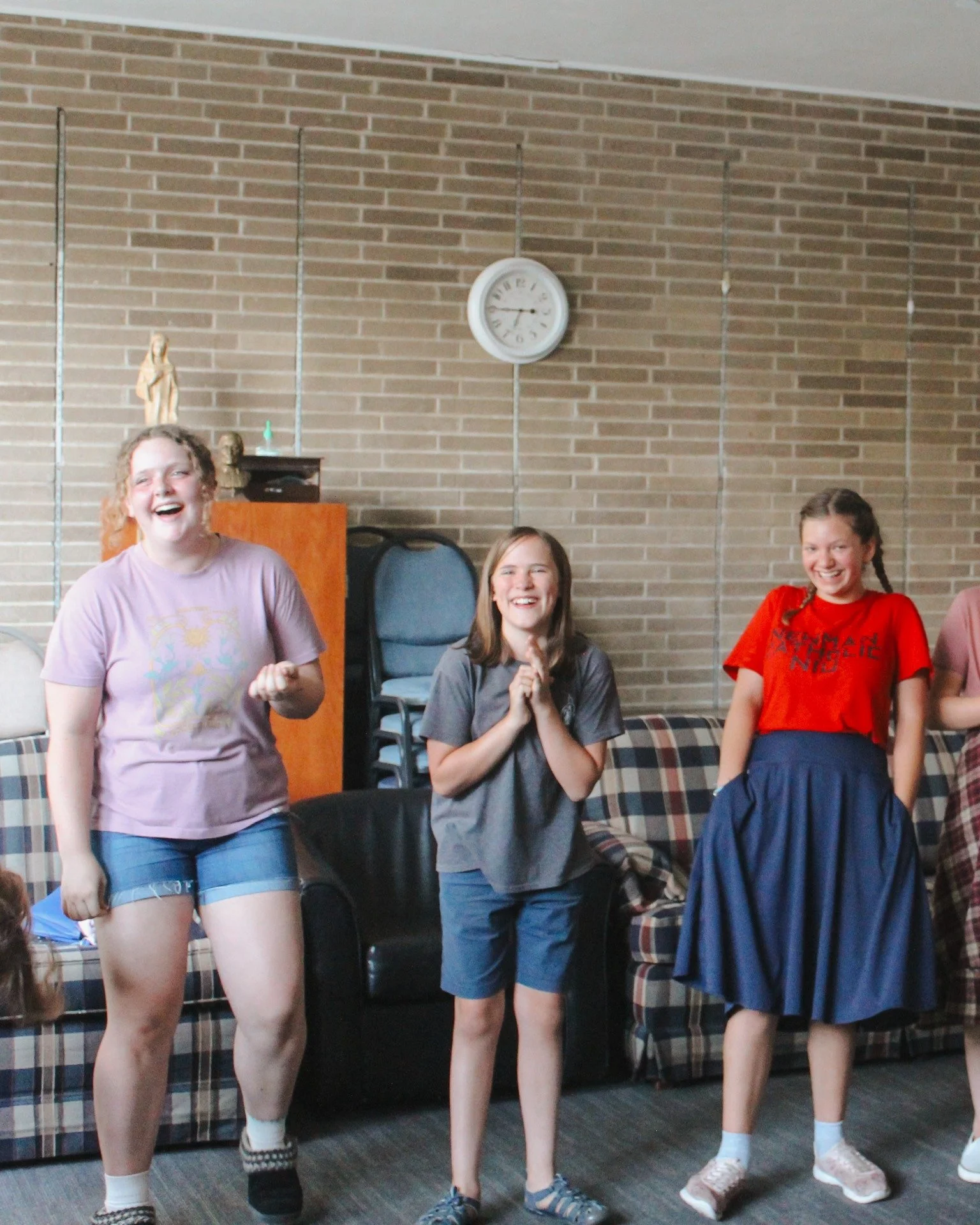 Prayer, Food, Games, Dancing, Talks, Friendship...Teen VBS!! We can't believe its over already!💙 

Make sure to stay in the loop @newmancatholicym for all continued youth ministry activity