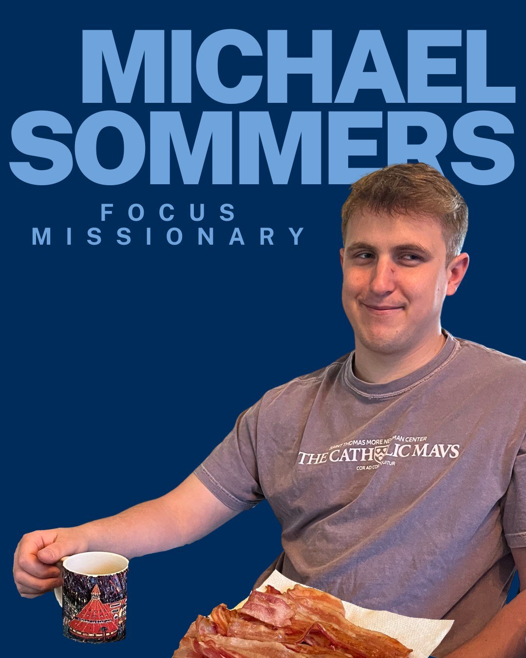 A Wisconsinite through and through, Michael Sommers was born and raised in the dairy state, and graduated from USWP! Michael is coming to us as a second year missionary along with his new bride, Lydia! He is an avid bass guitar player and always read