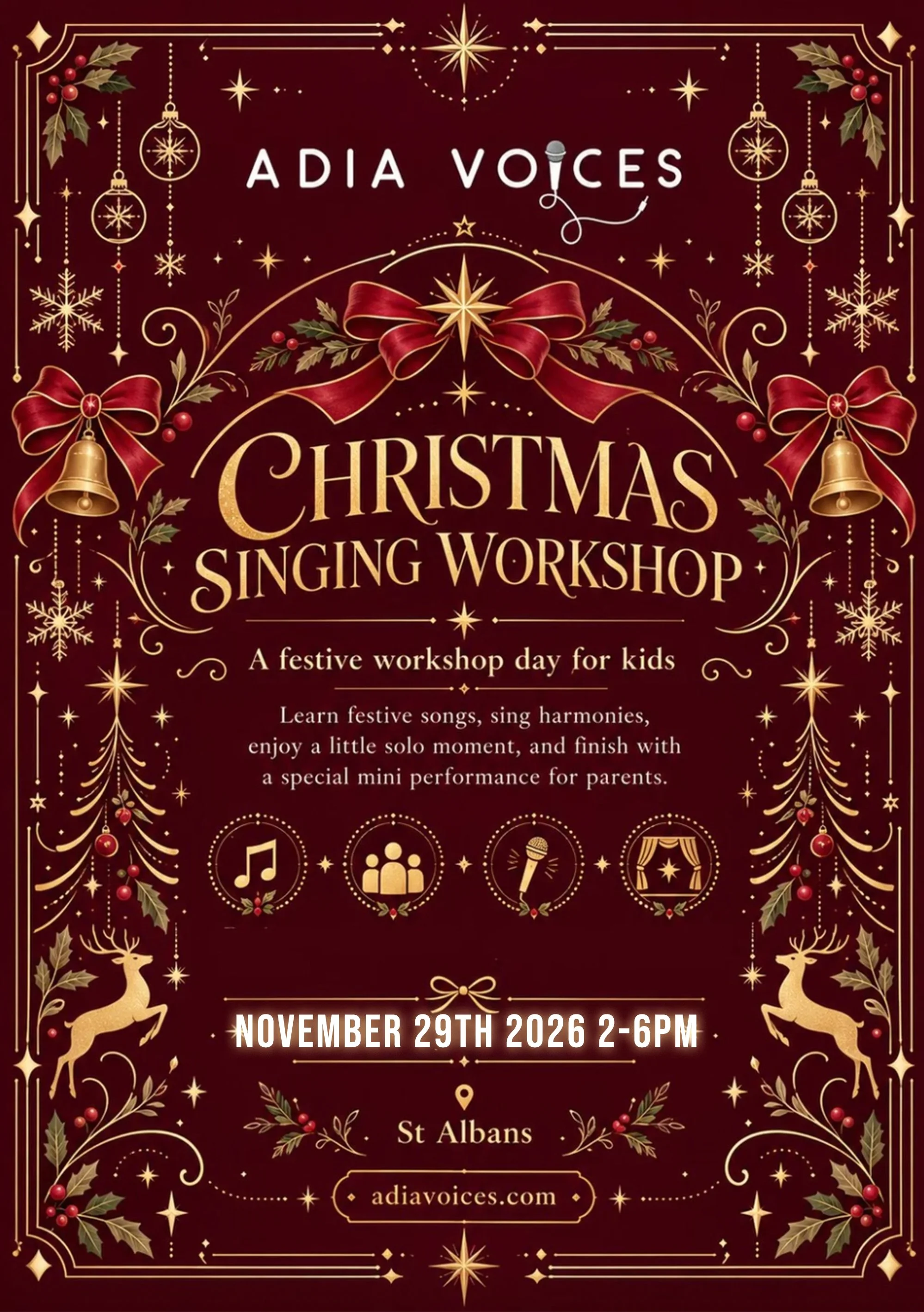 Adia Voices Christmas Workshop