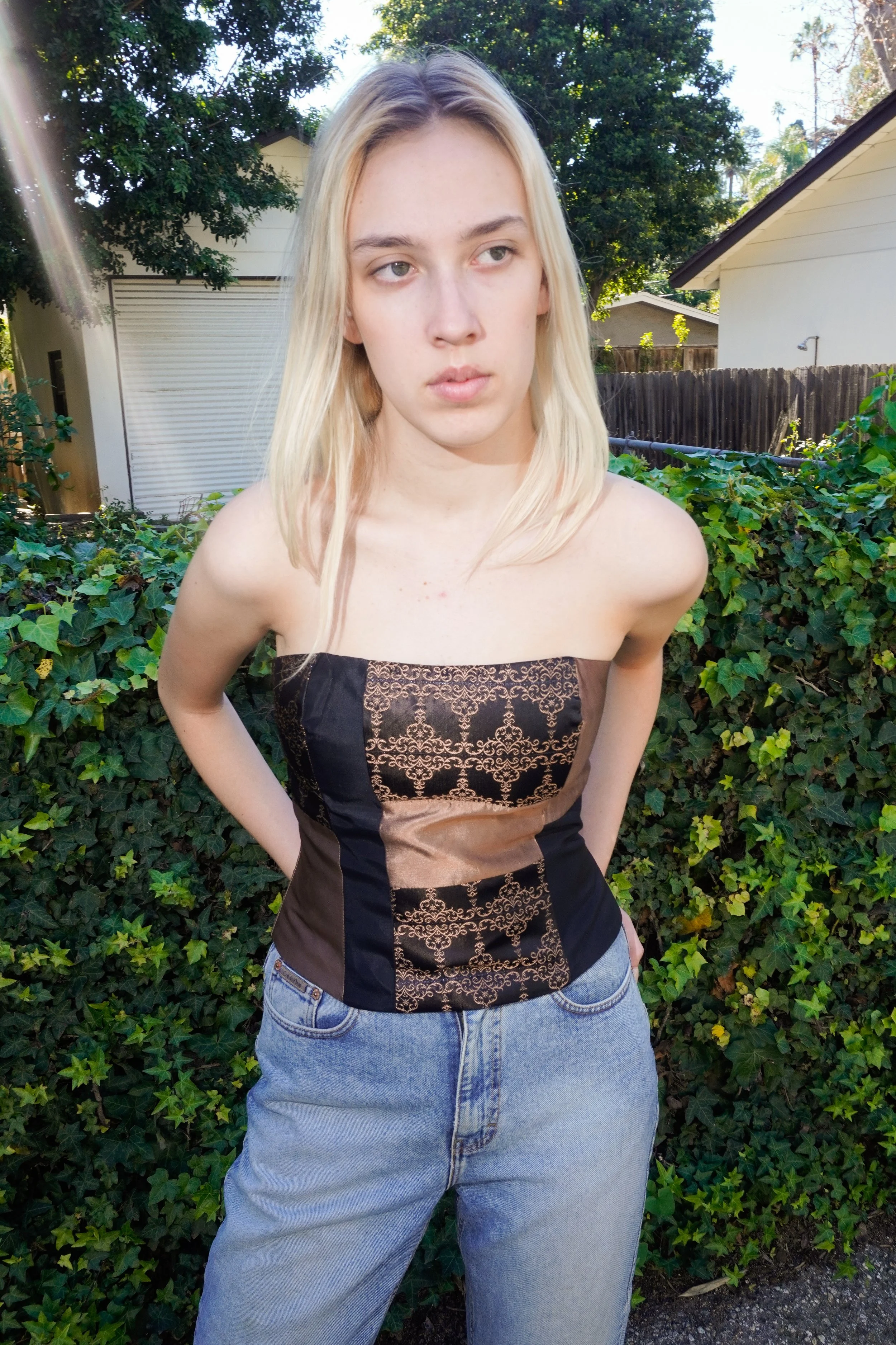 1980's Jessica McClintock Bustier