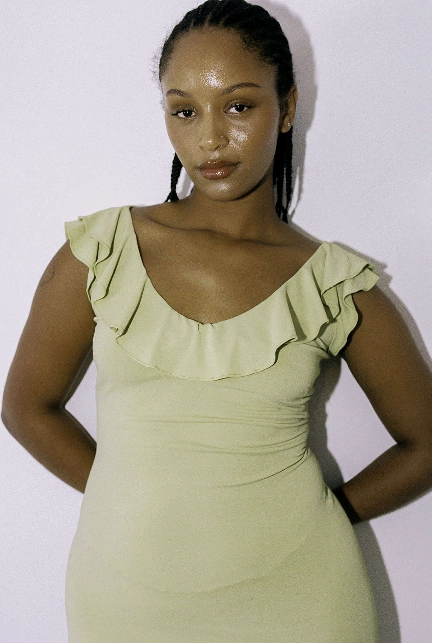 Amazone Stretchy Green Dress