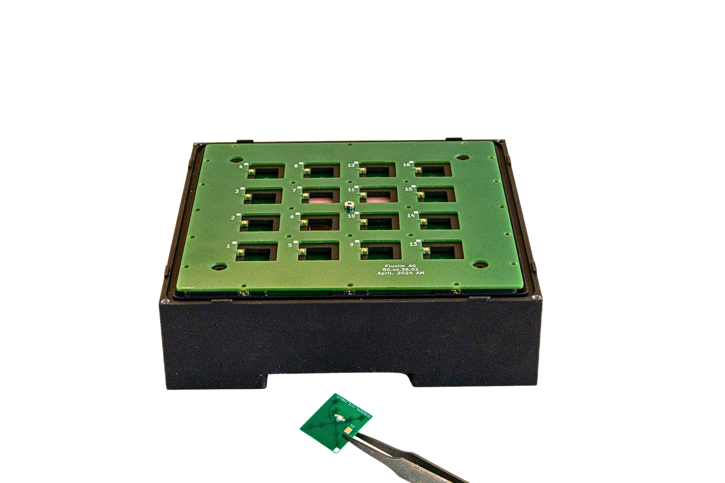 Tandem Solar Cell Sample Holder, customizable to your sample size.