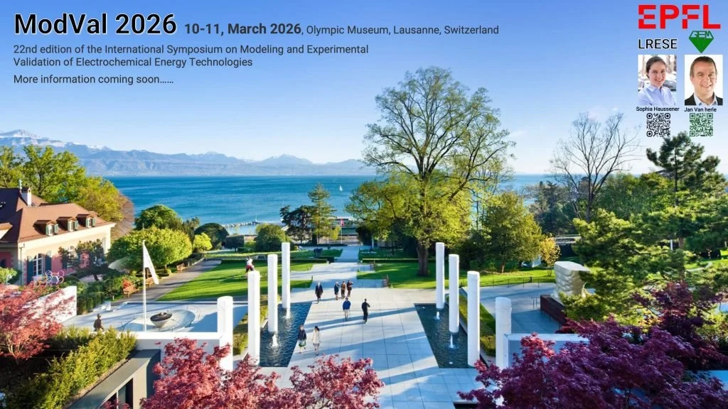 ModVal 2026: Symposium on Modeling and Experimental Validation of Electrochemical Energy Technologies 