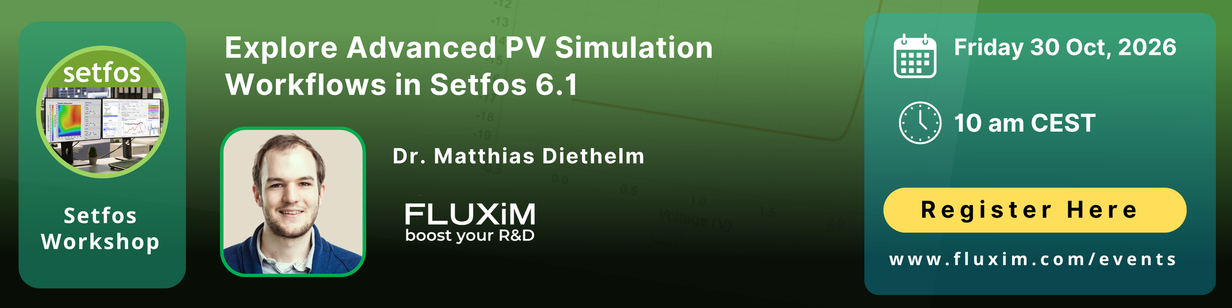 Online Webinar Explore Advanced PV Simulation Workflows in Setfos 6.1