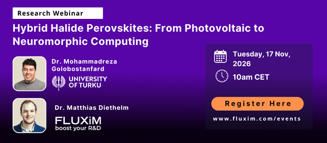 Webinar 22: Hybrid Halide Perovskites: From Photovoltaic to Neuromorphic Computing