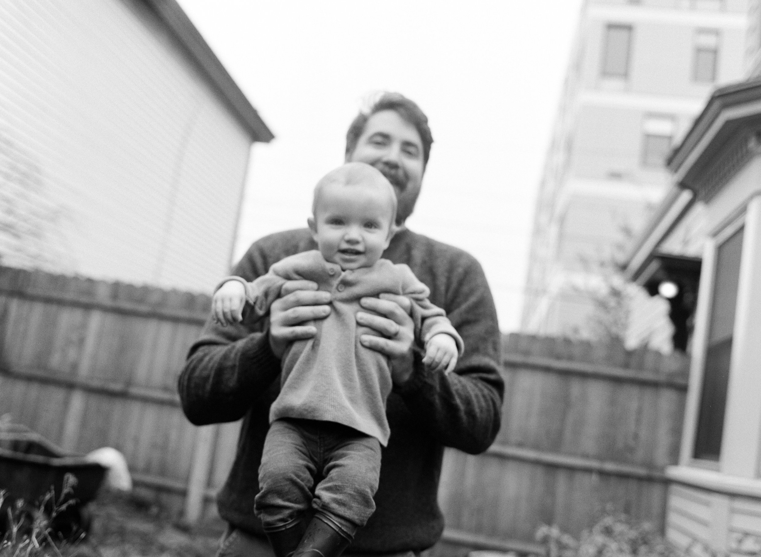 A Backyard Family Session At Home in Portland Maine
