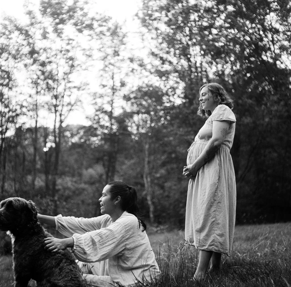 documentary maternity photography at home in portland maine