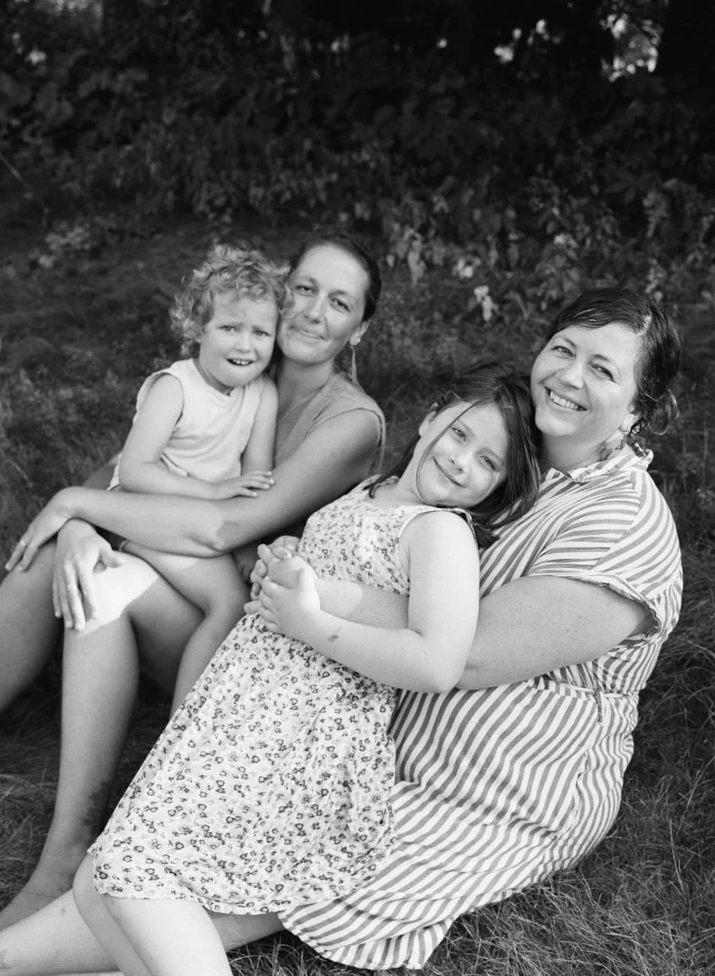 Summer Backyard Family Session in Portland, Maine