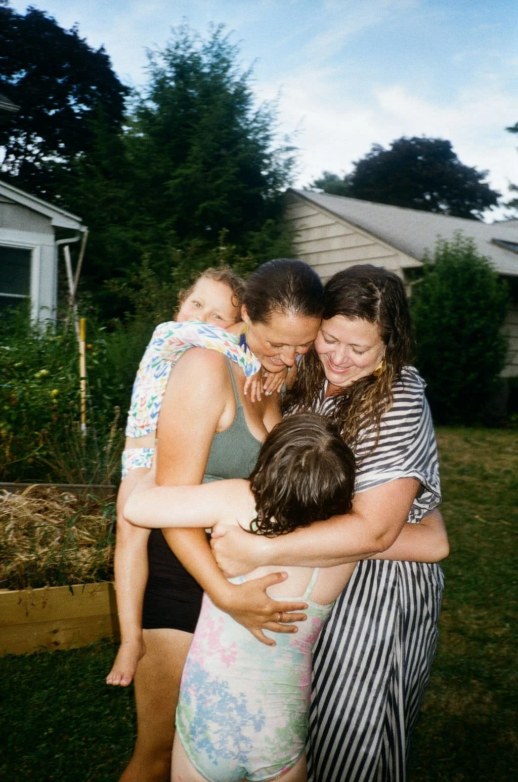 Playful flash family photos