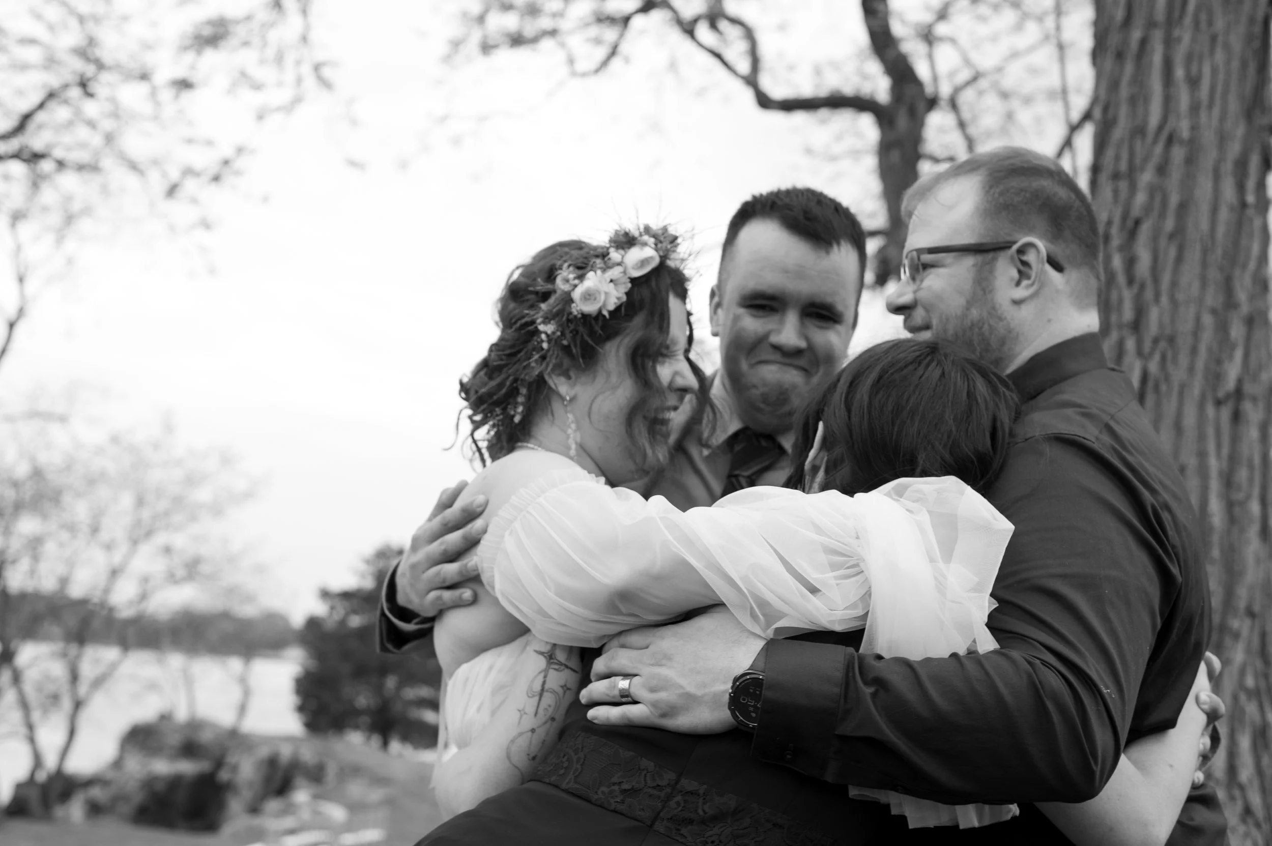 family photos on a wedding
