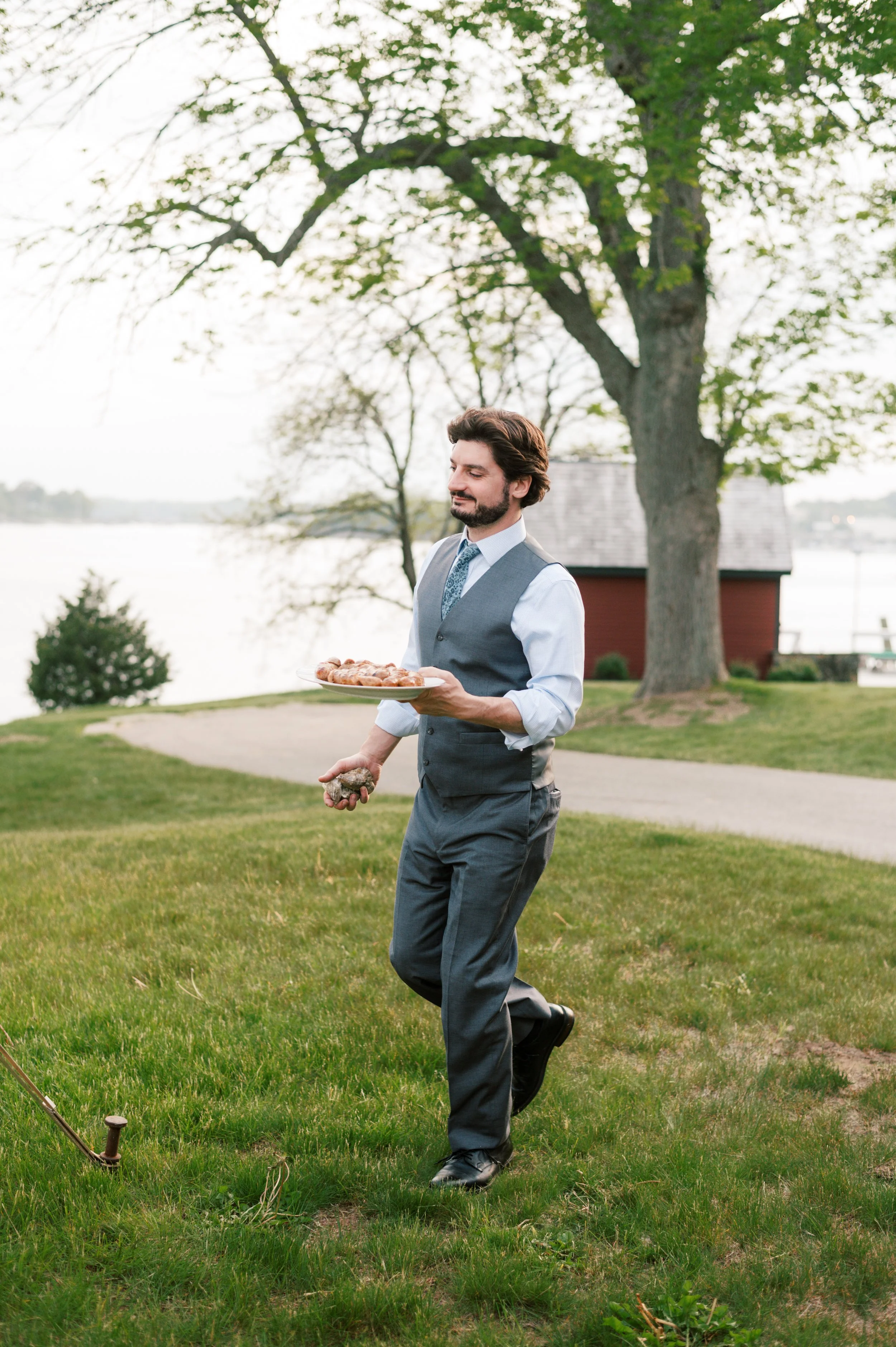 Backyard spring wedding