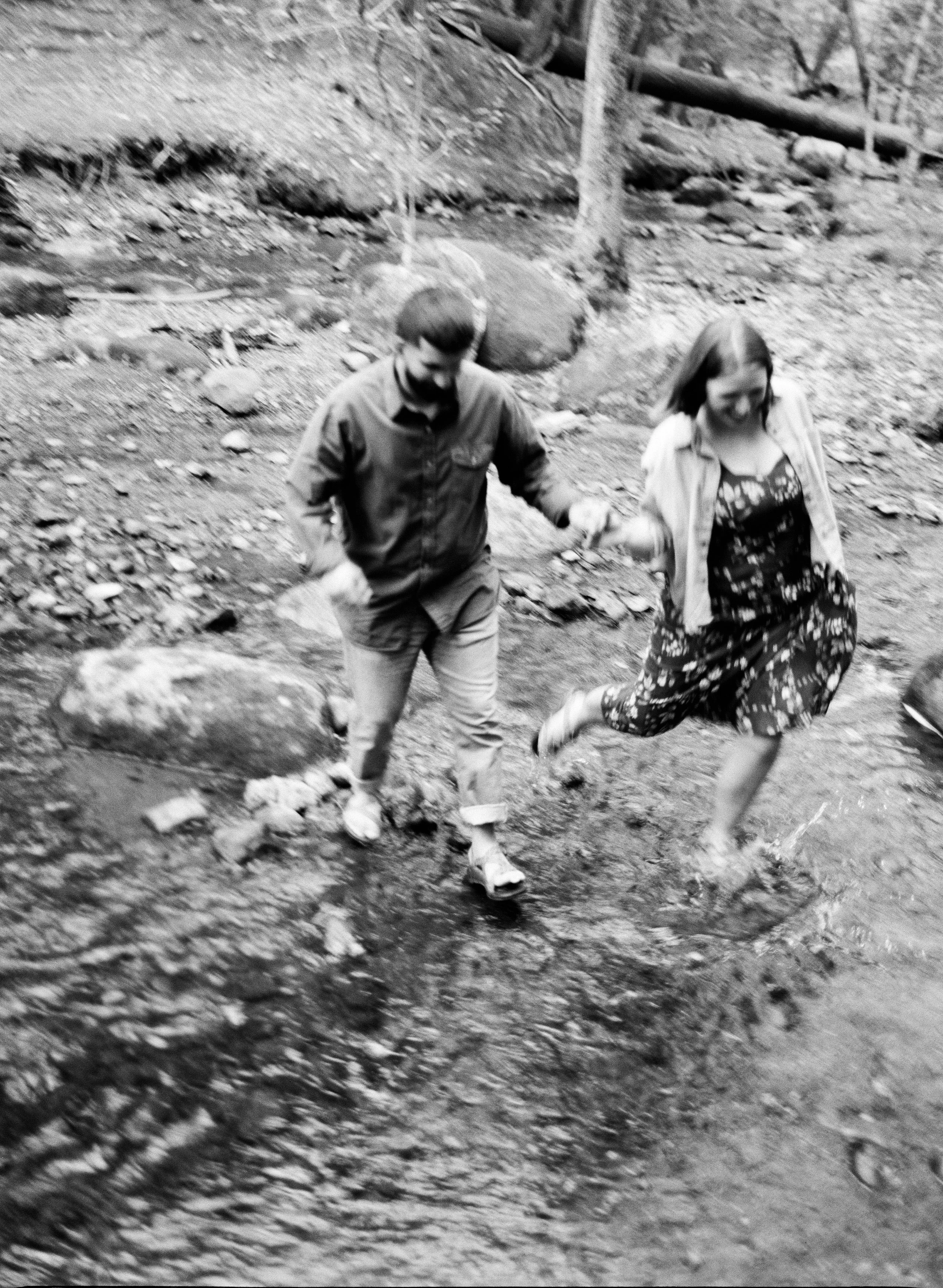 Playful engagement photography