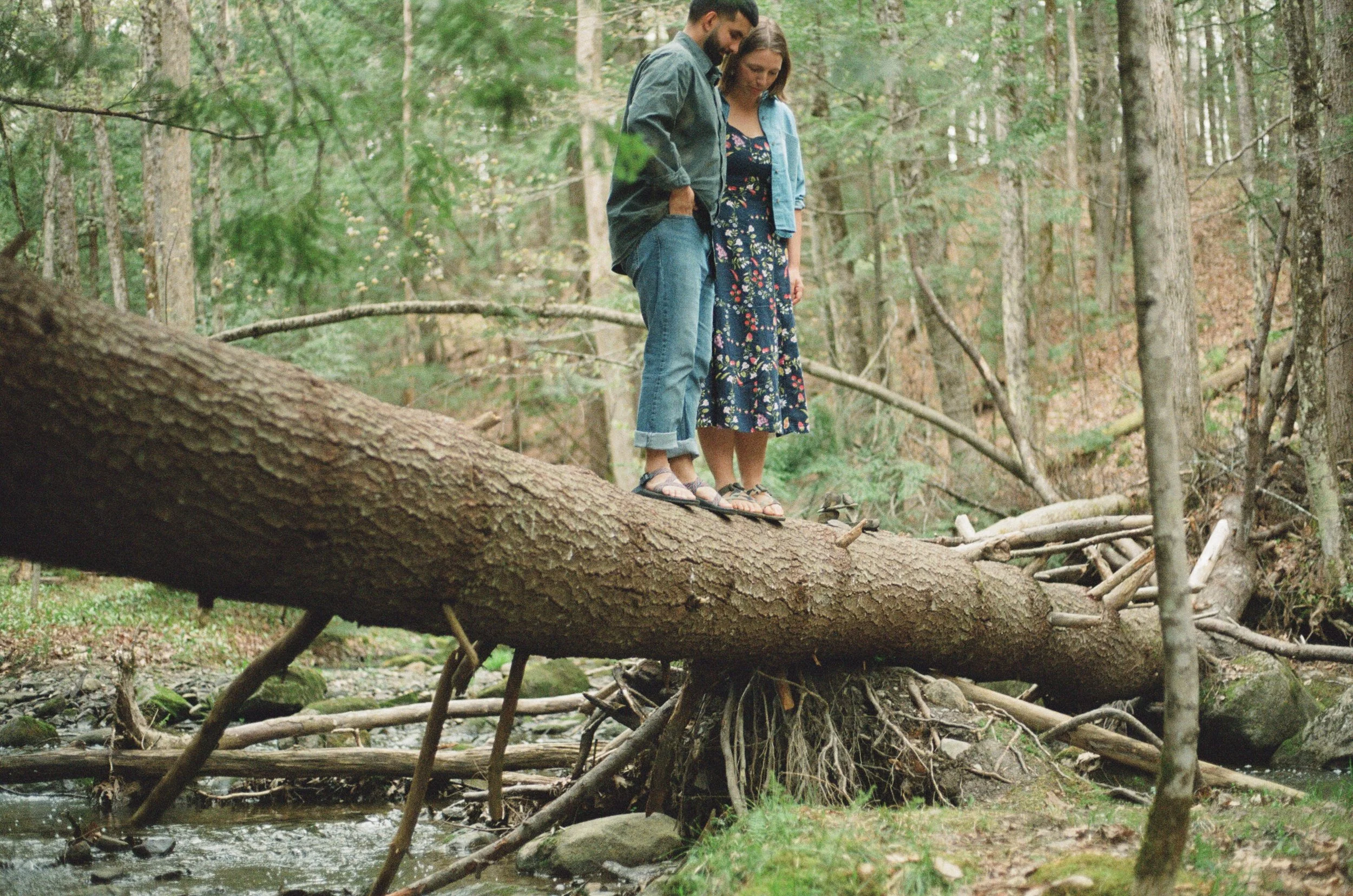 non-traditional engagement photographs