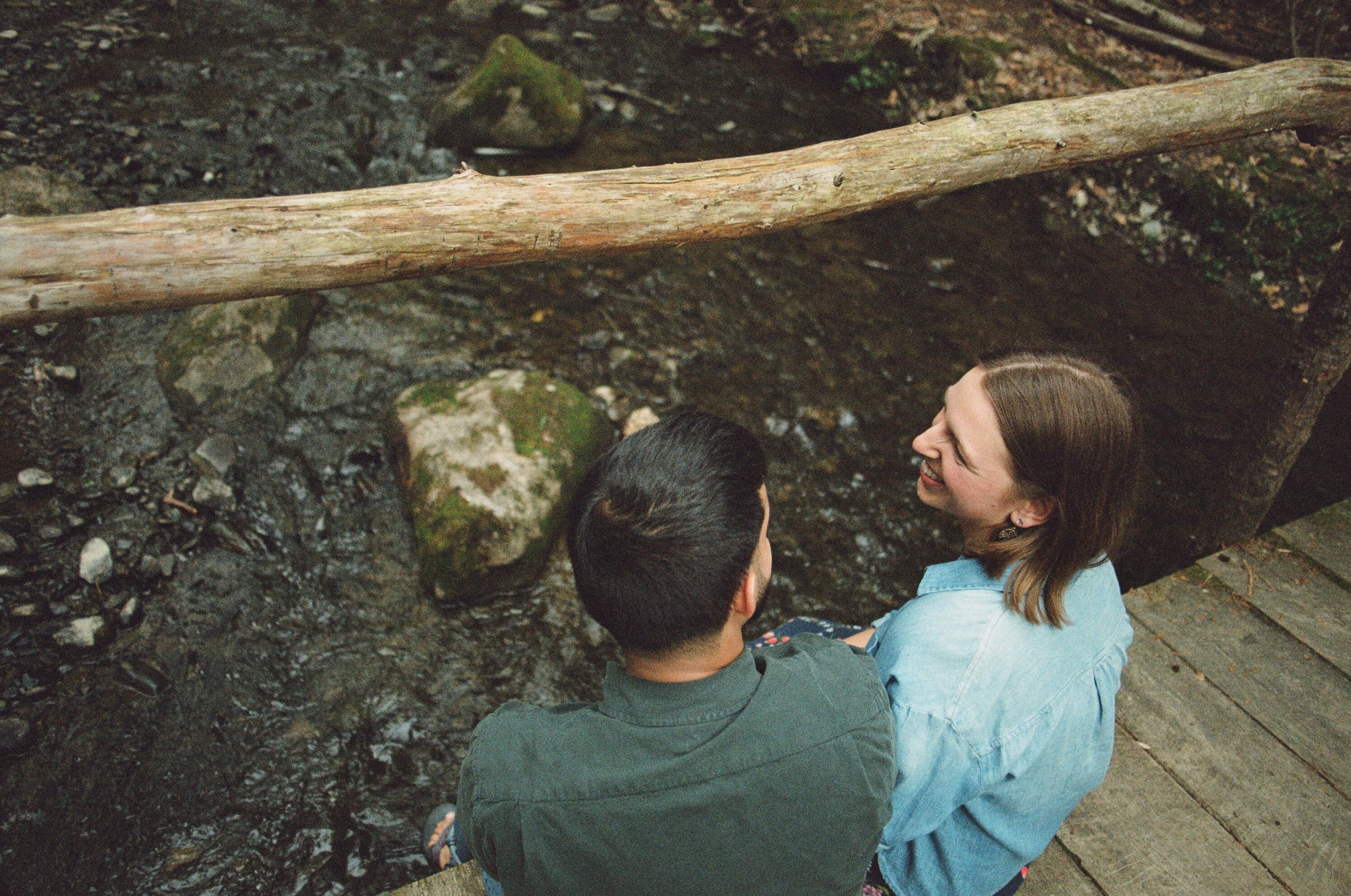 playful engagement photographs