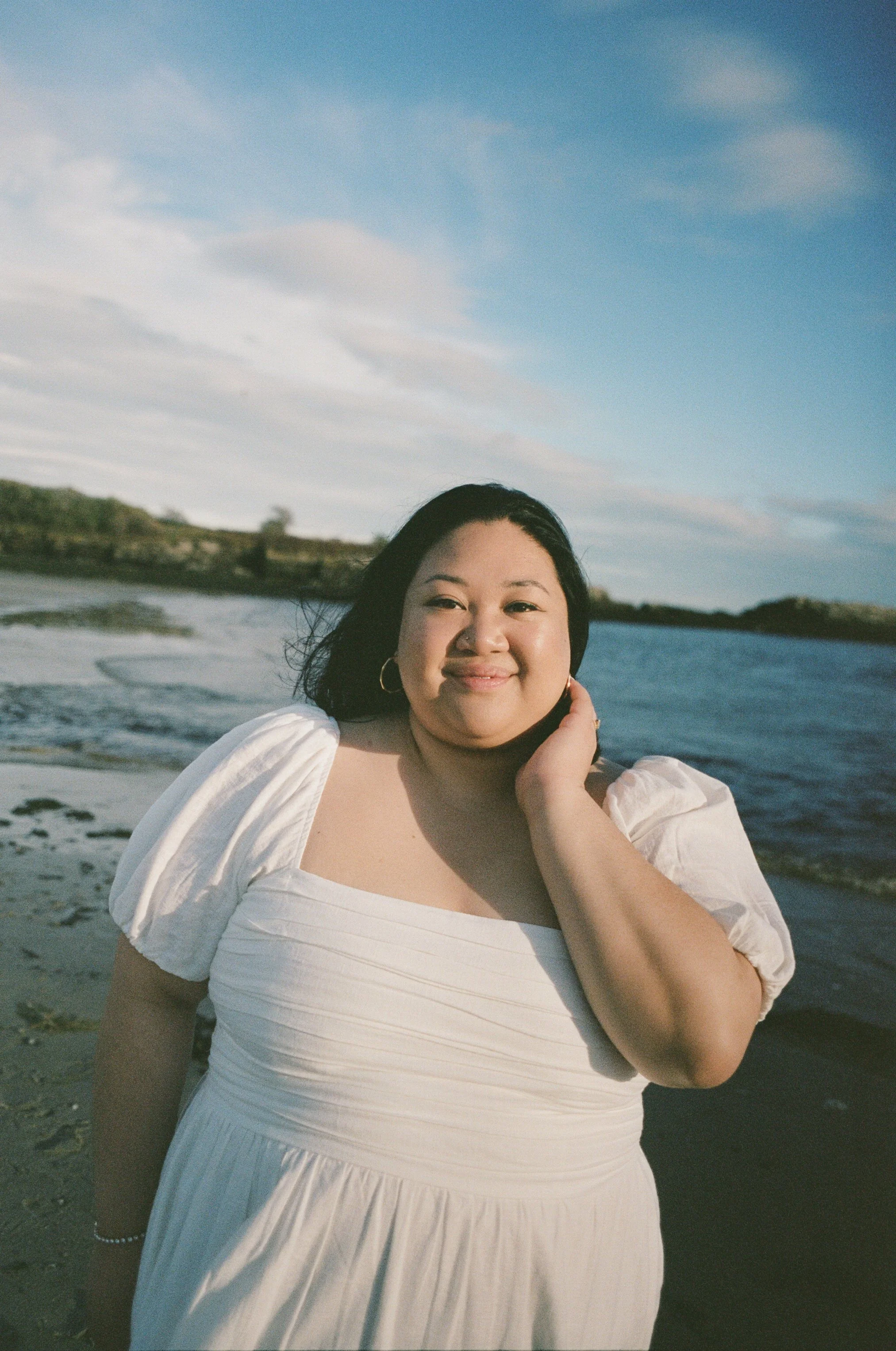 nontraditional maine engagement photography