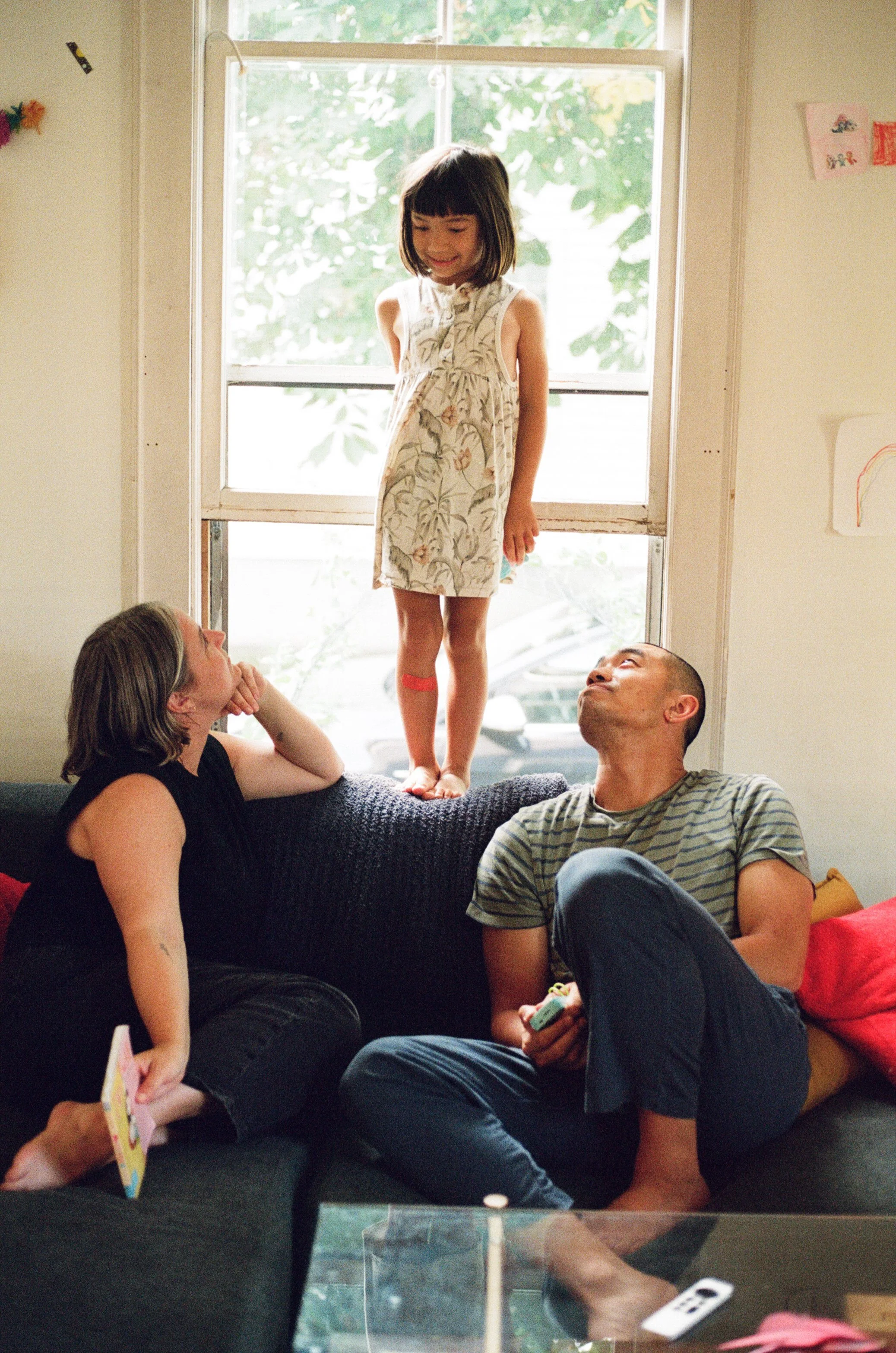 Lifestyle Family Photography During an Afternoon at Home in Portland, Maine - 