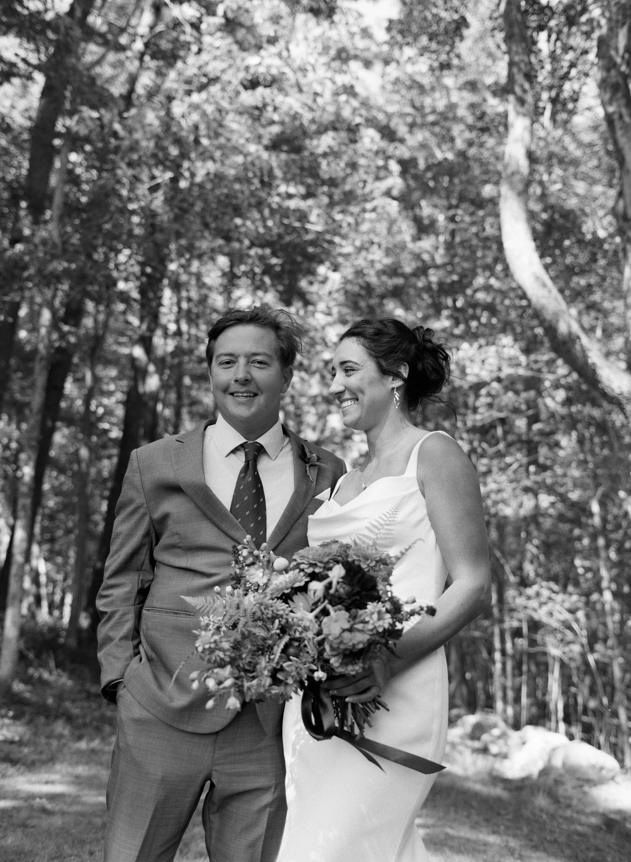 wedding portraits on film