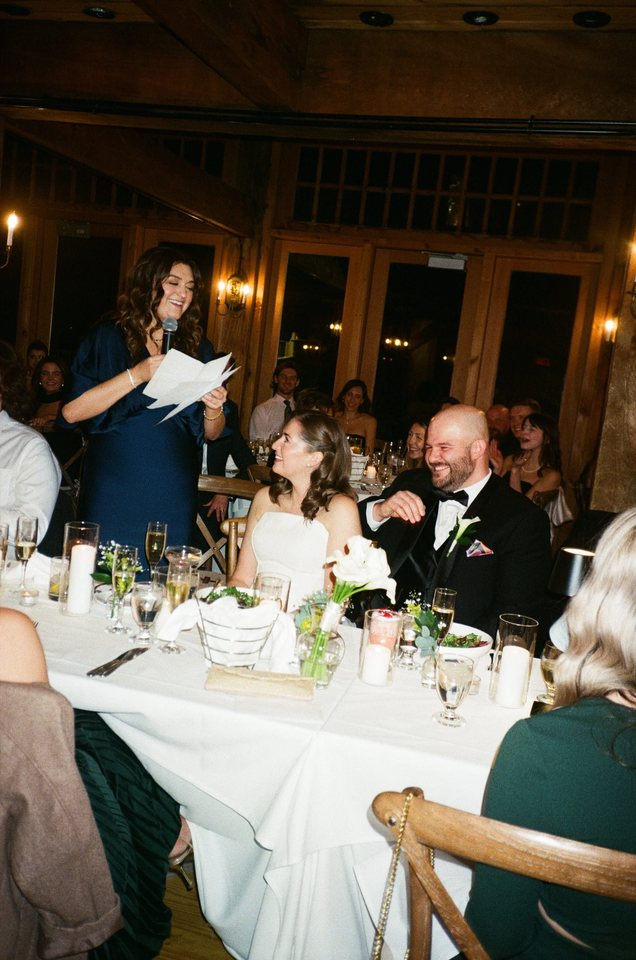 fun speeches photography on film with flash