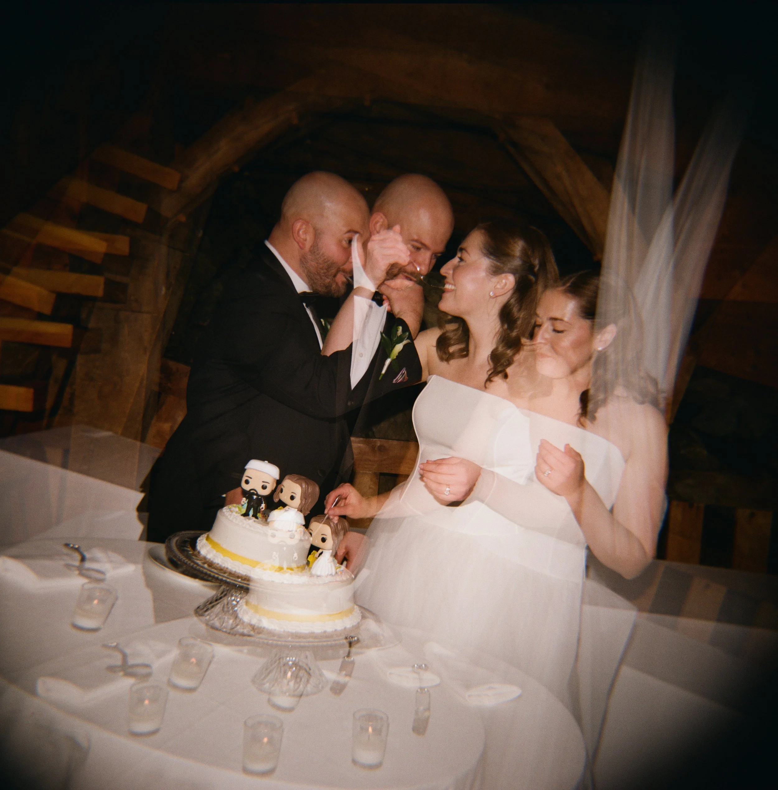 boston fun wedding photography on film