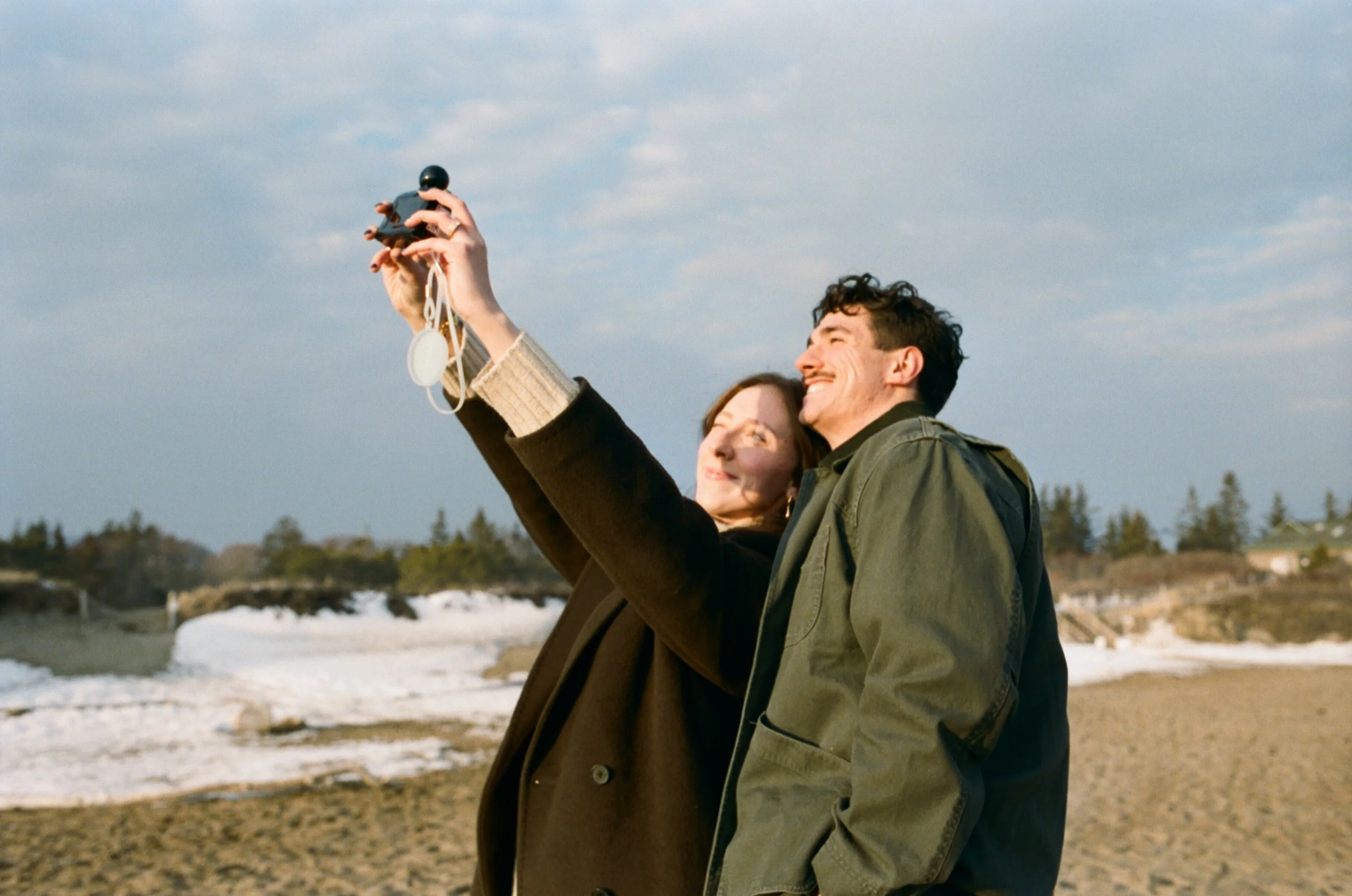 nontraditional engagement photographer maine