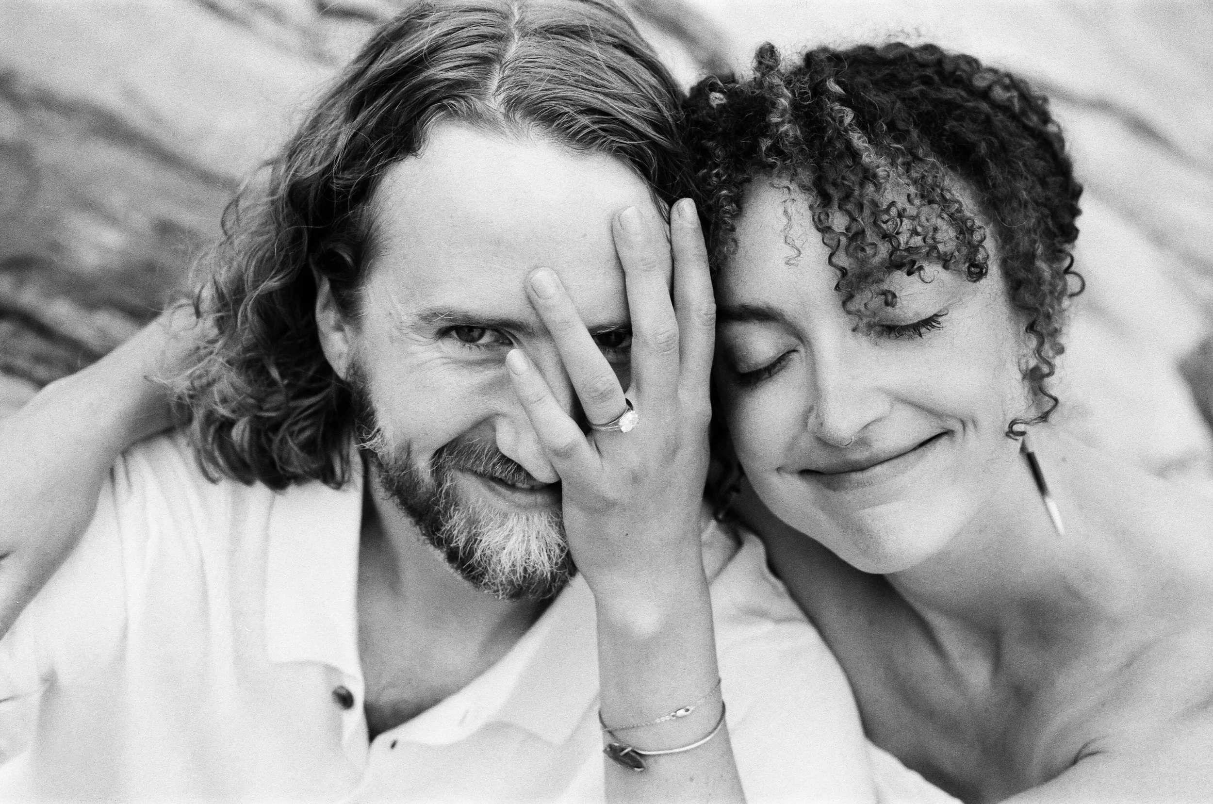 candid engagement photos