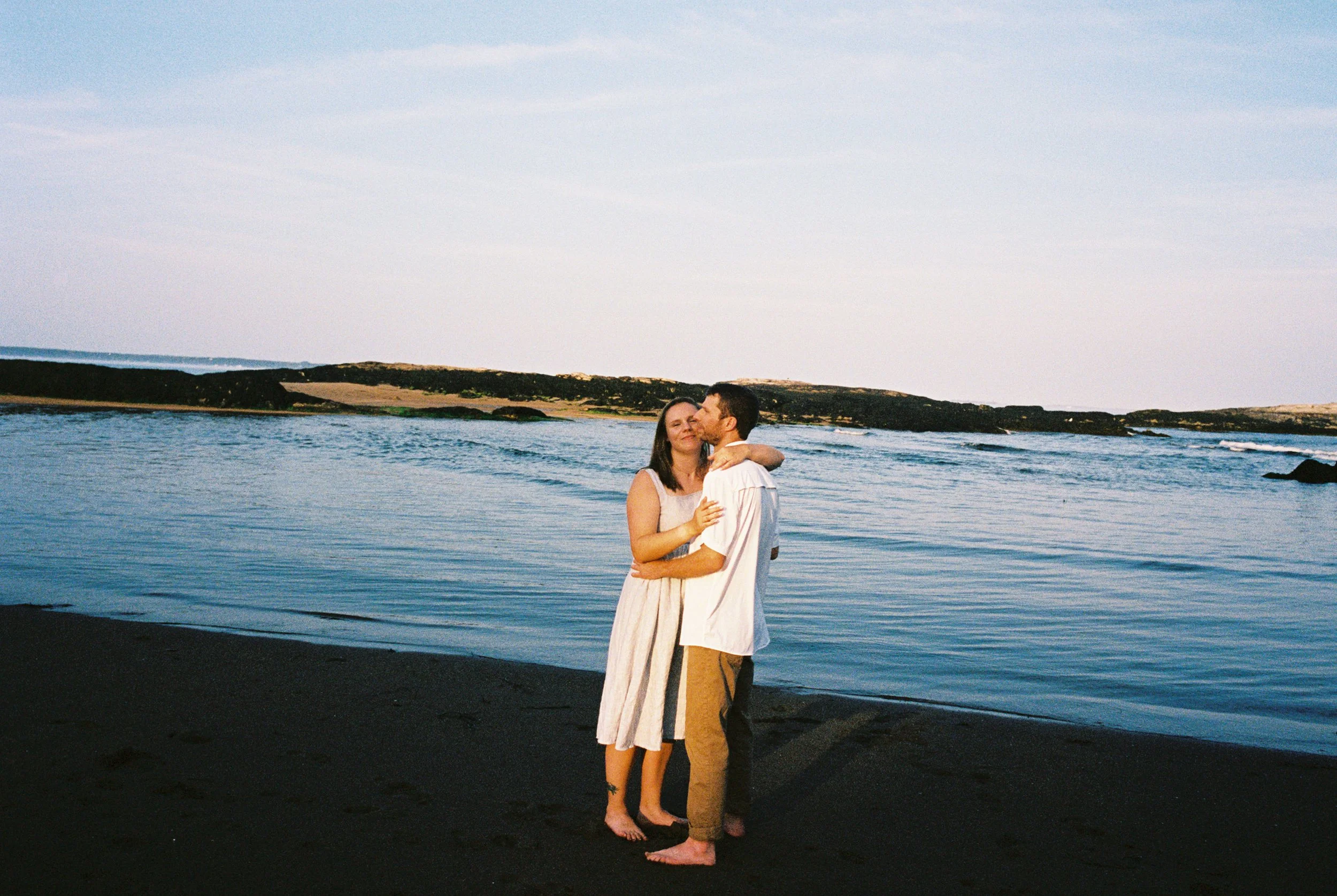 coastal maine engagement session ideas