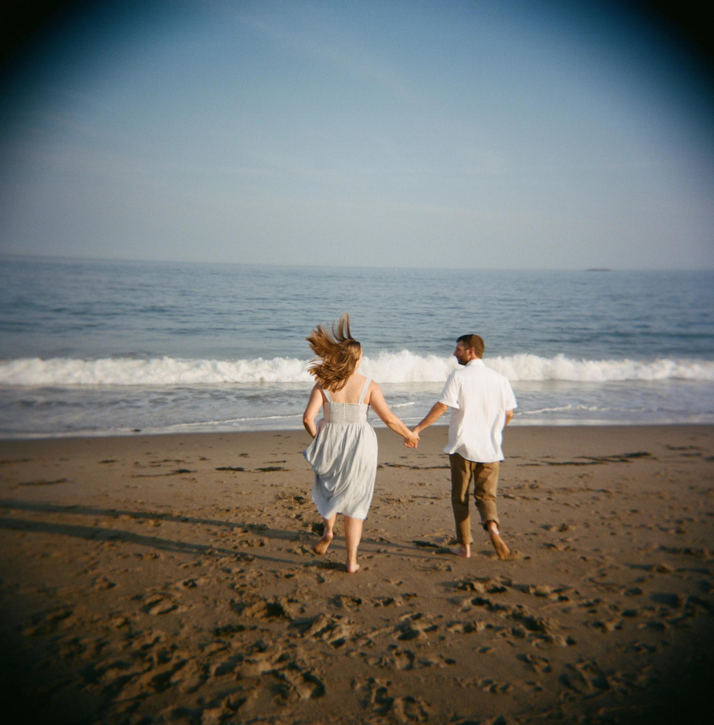 maine beach engagement inspiration