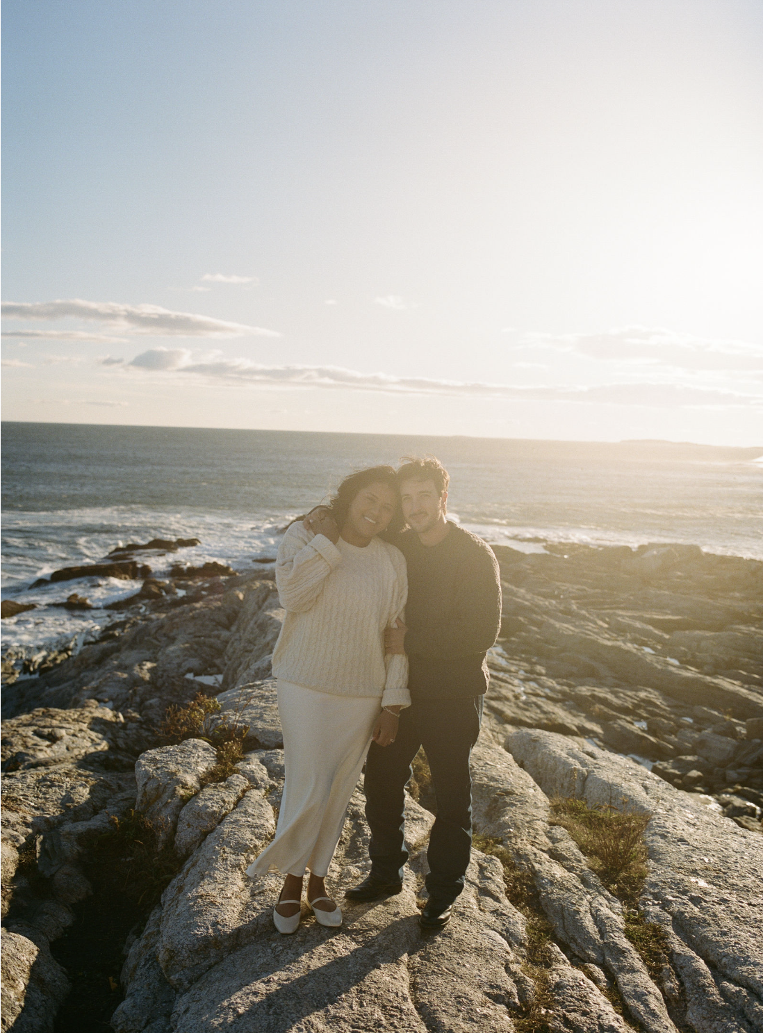 maine elopement photographer on film