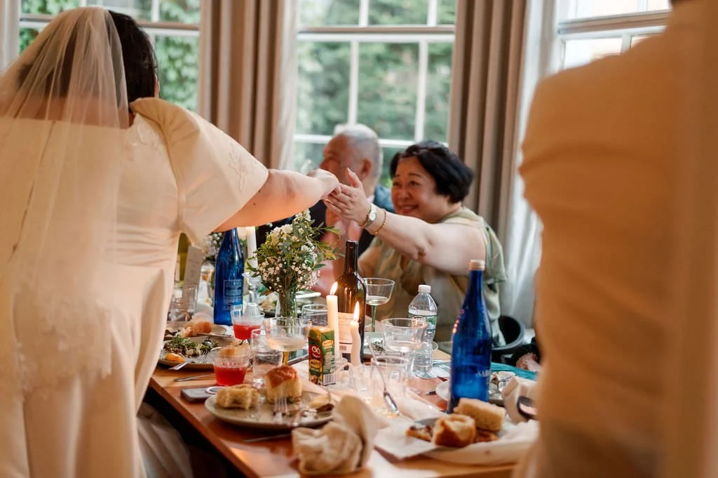 intimate wedding ideas dinner film photography