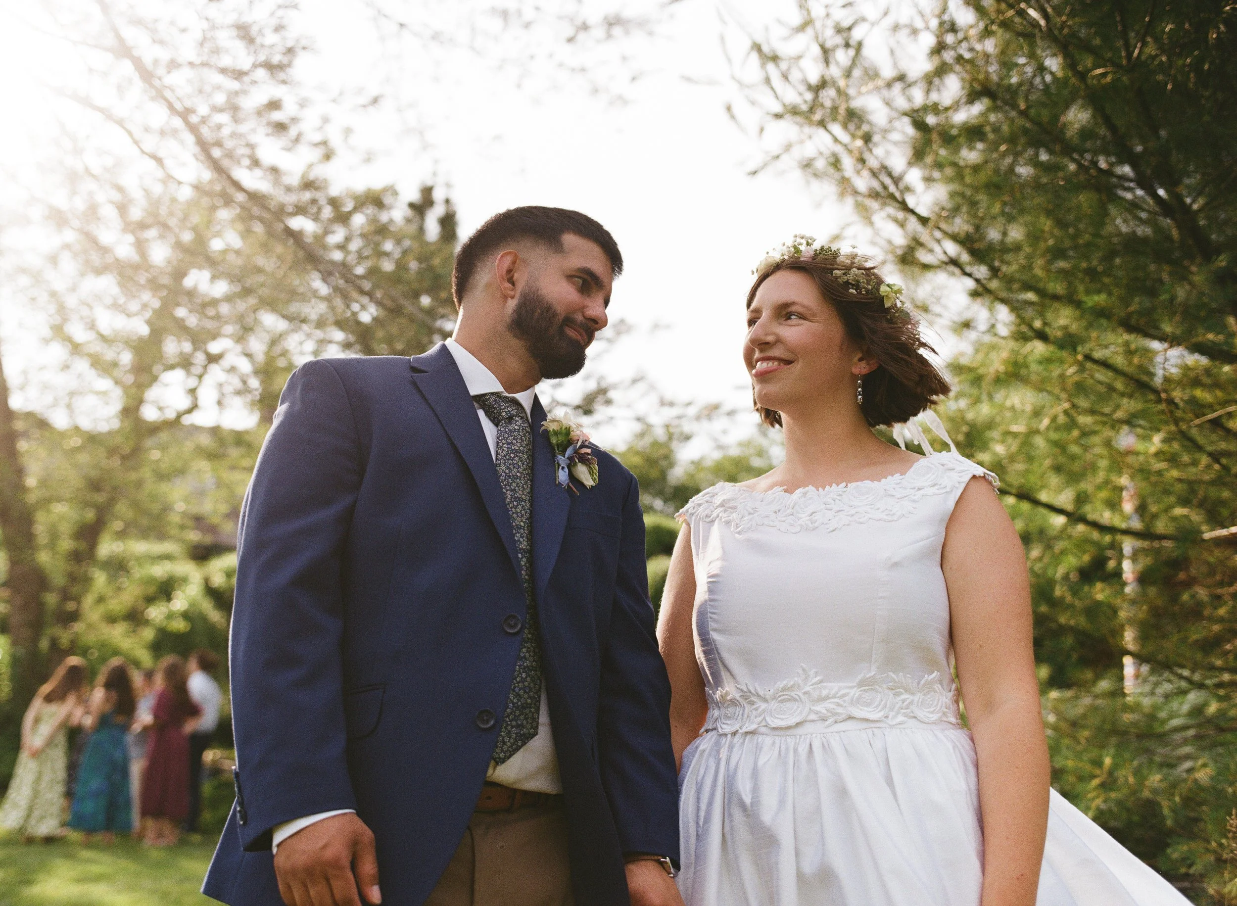 natural couples wedding photos on film