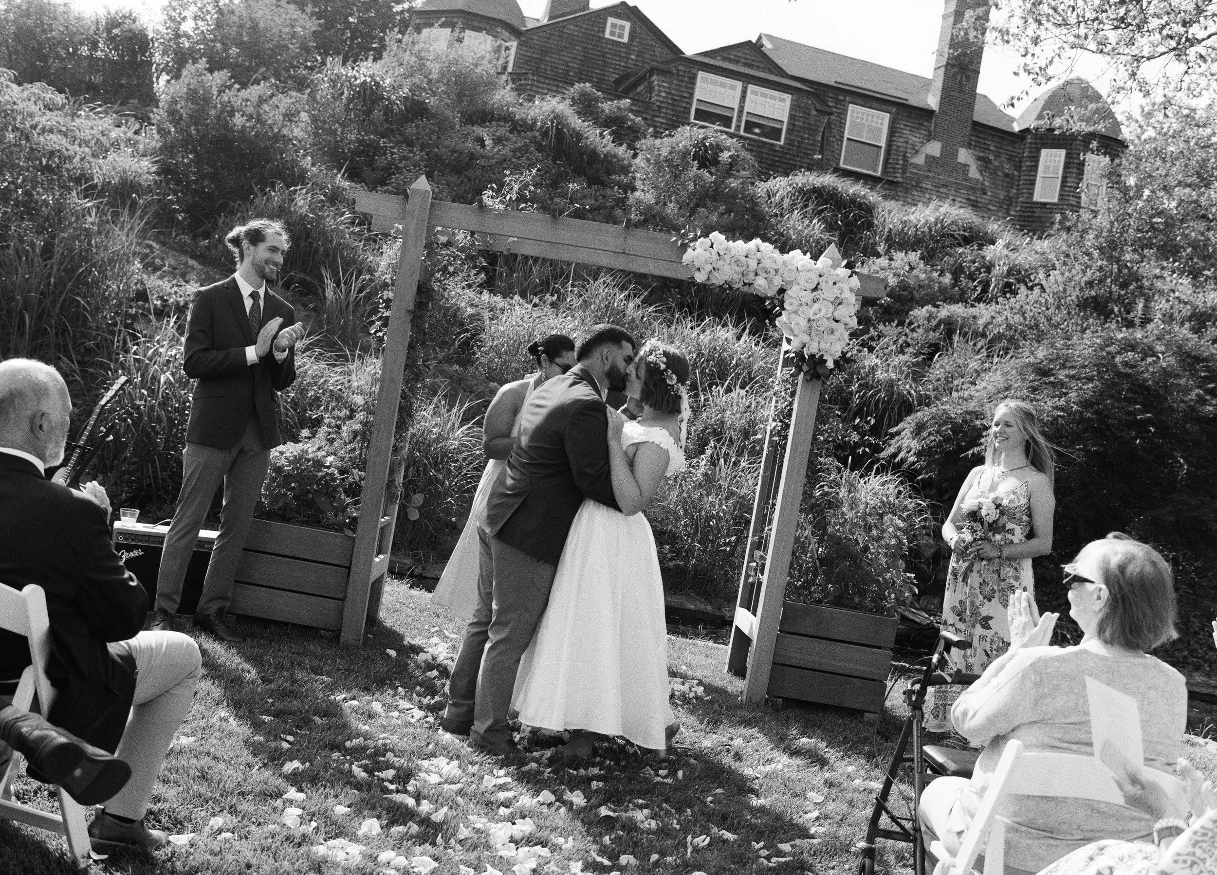 rhode island wedding ceremony on film