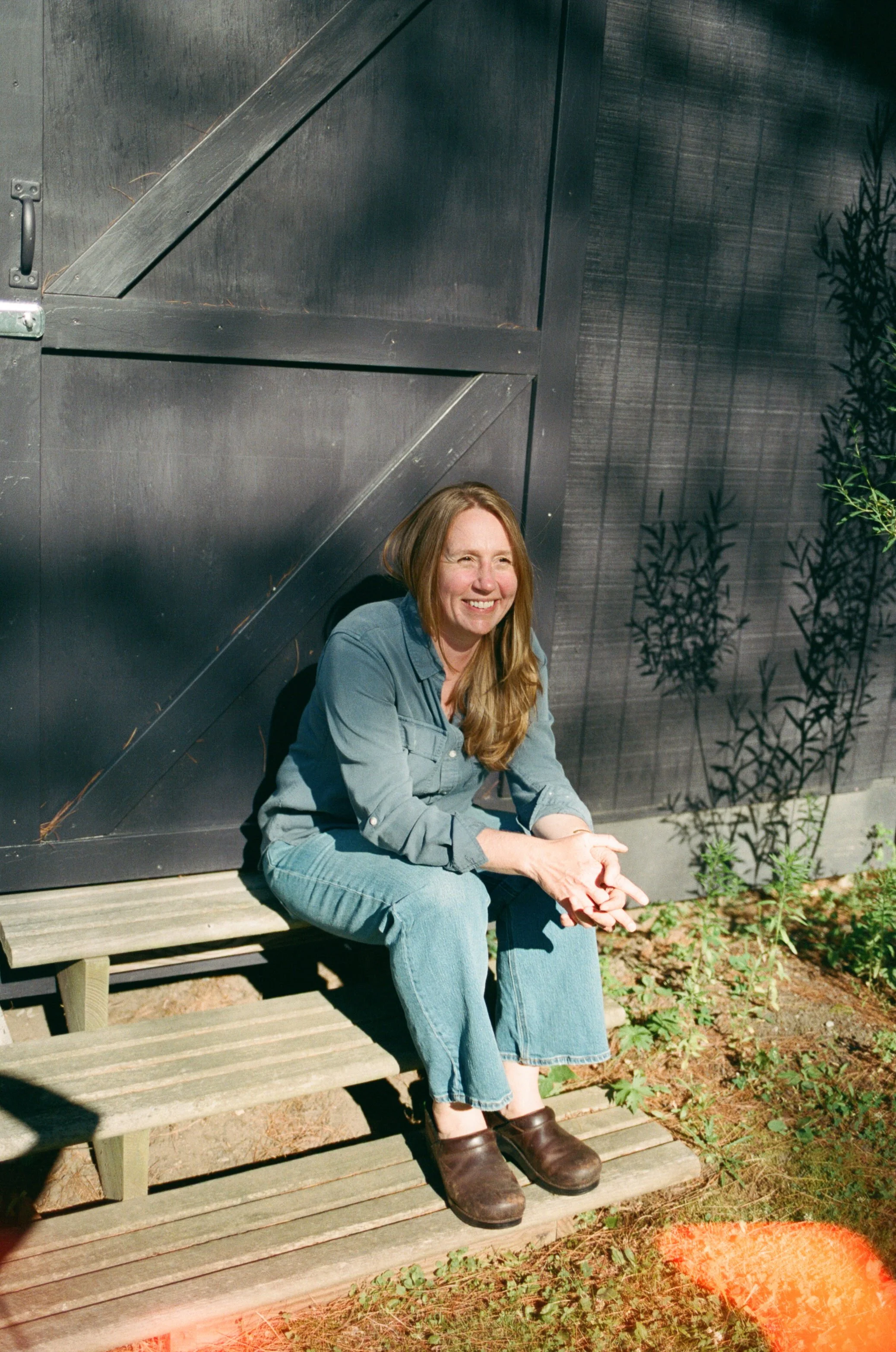 Natural business headshots on film in Maine