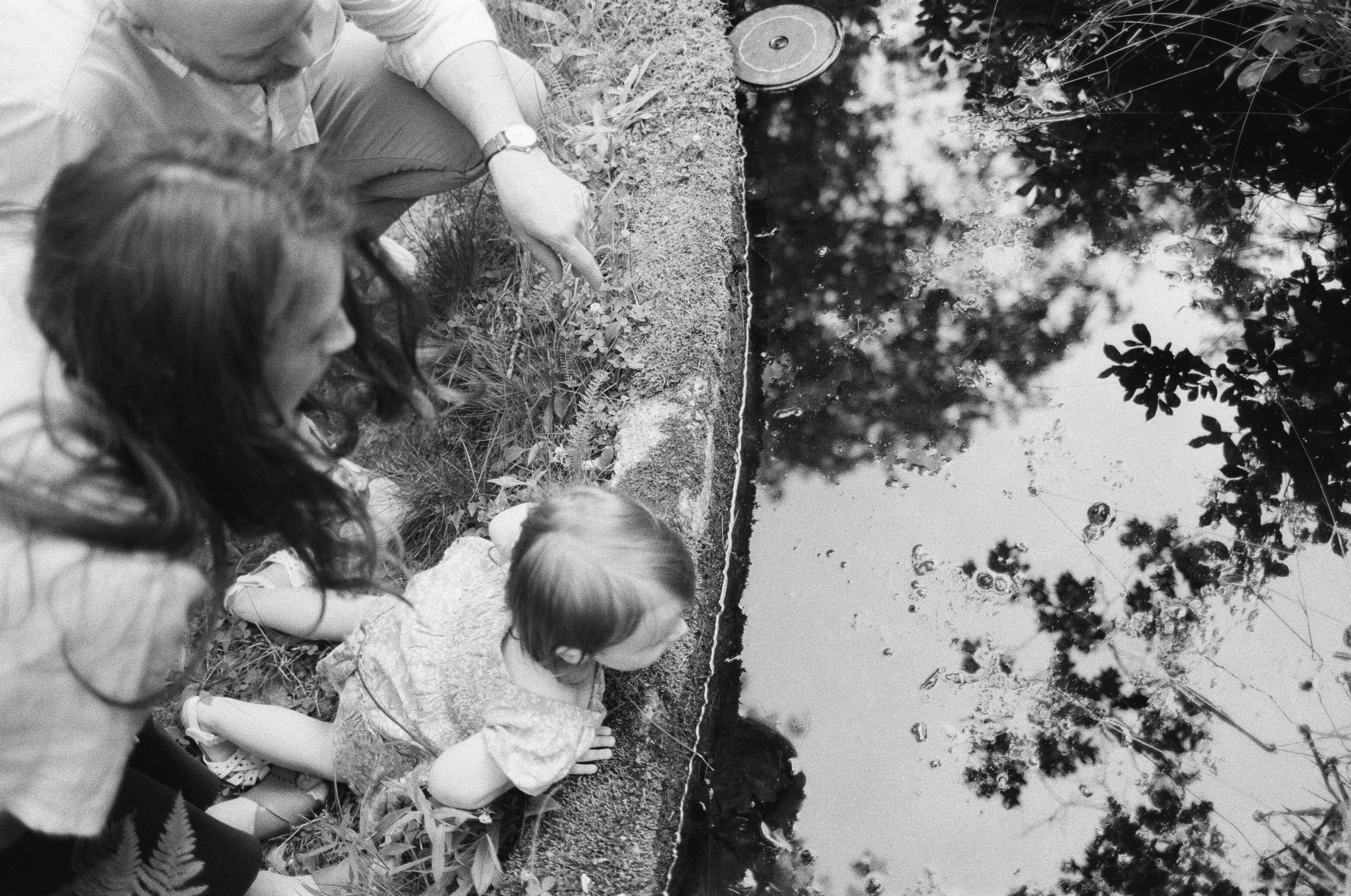backyard family photographs exploring at home on film