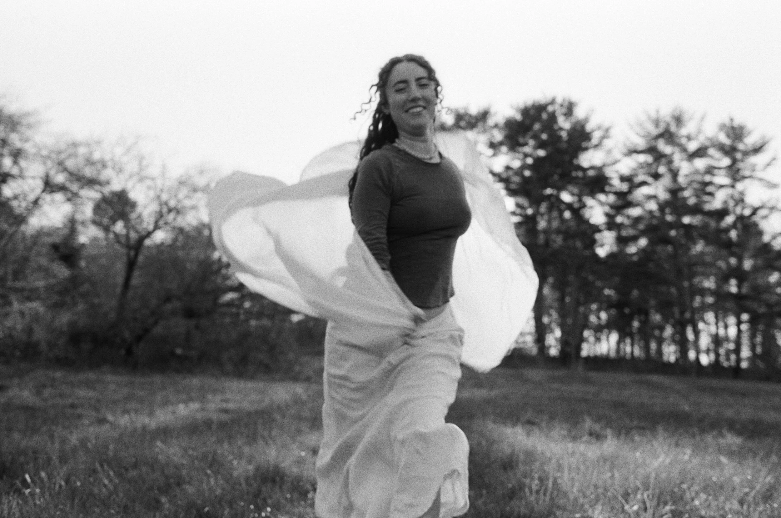 Maine branding film photography for artists and creatives - natural, laid back candid portraits