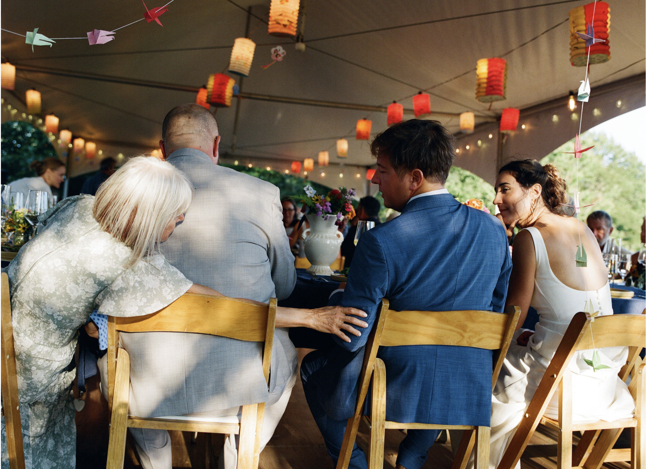 unposed wedding photography backyard wedding in maine