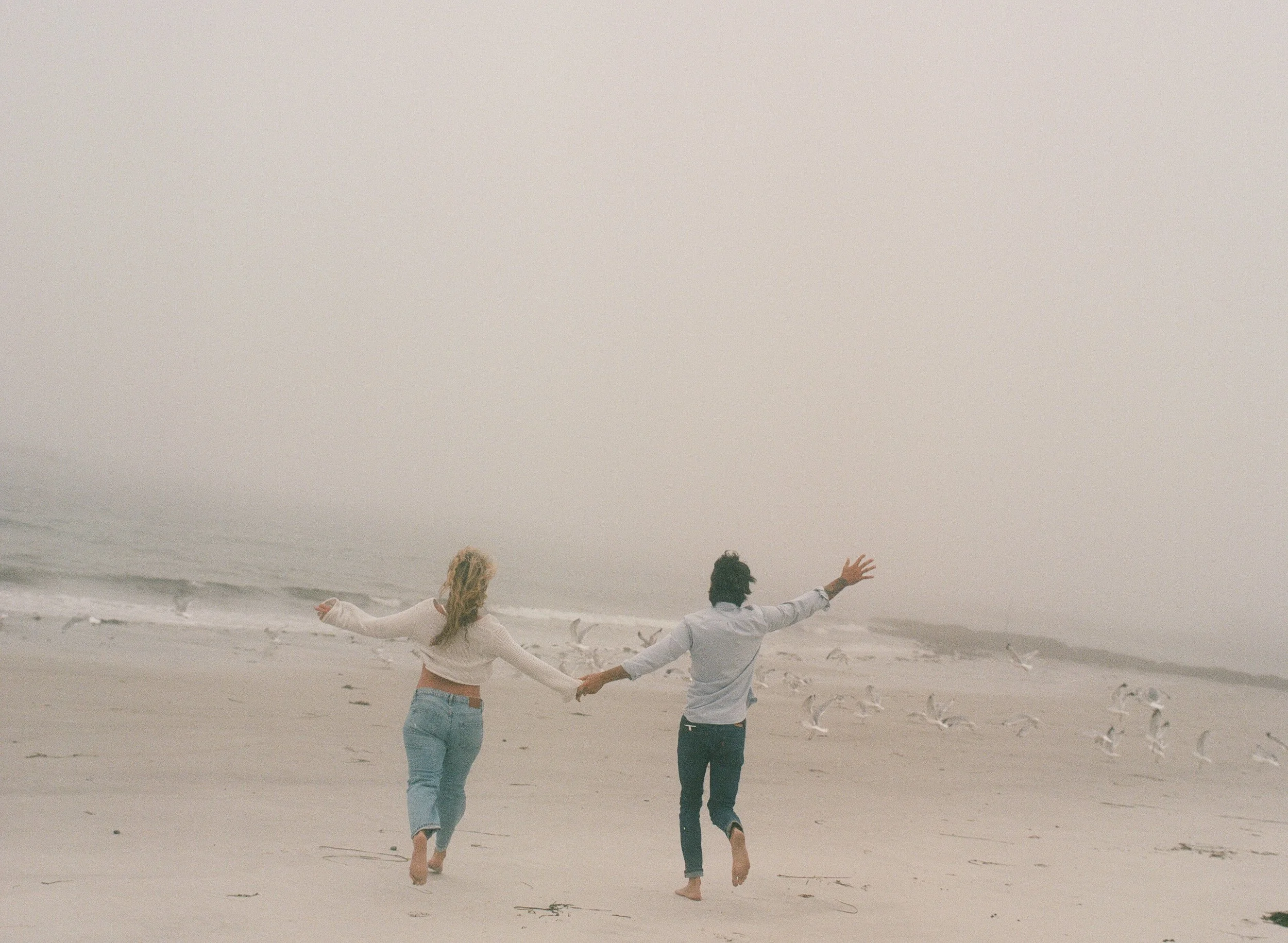 Maternity film photography on the coast of Maine