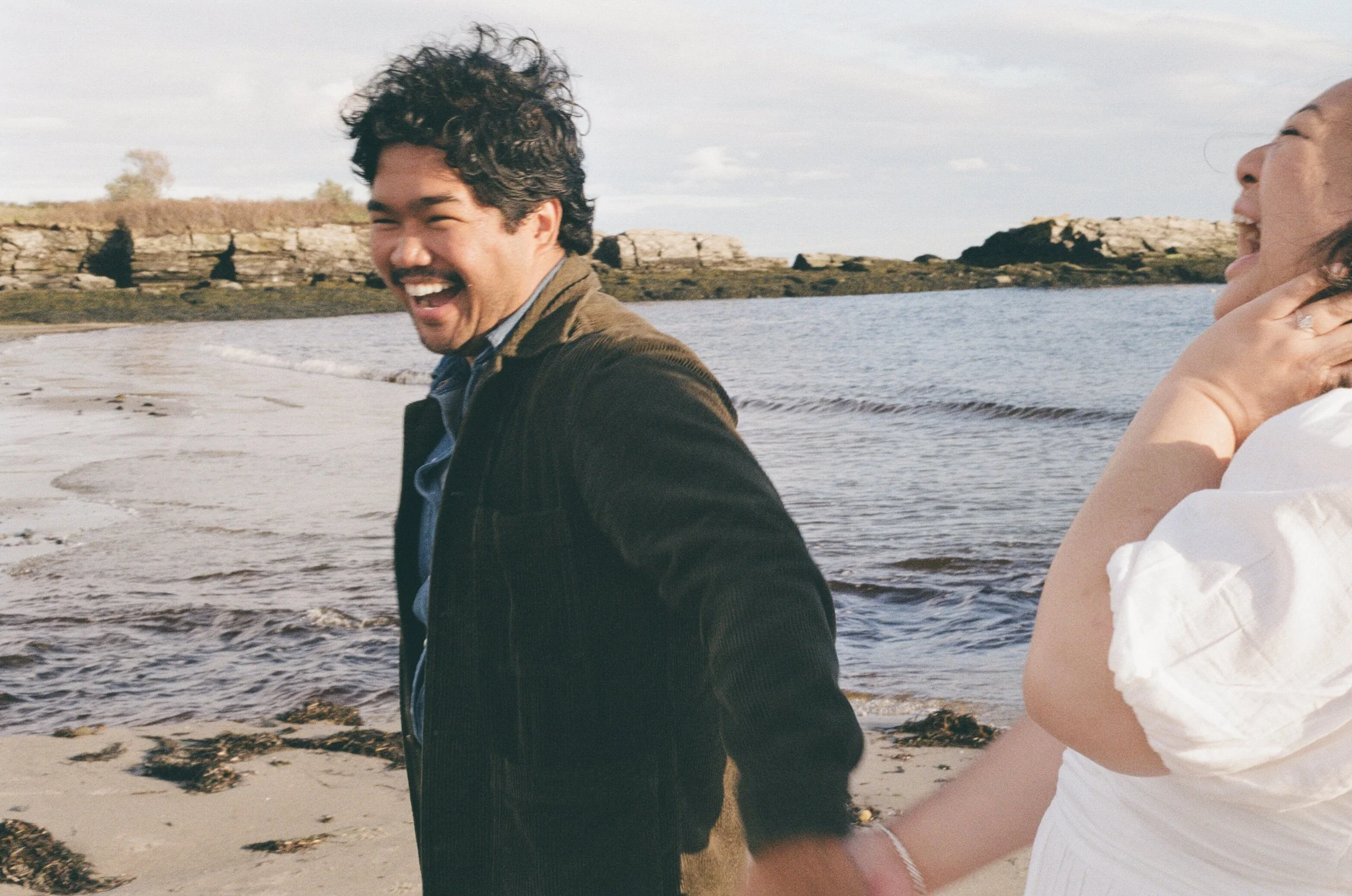 maine engagement photos at cape elizabeth