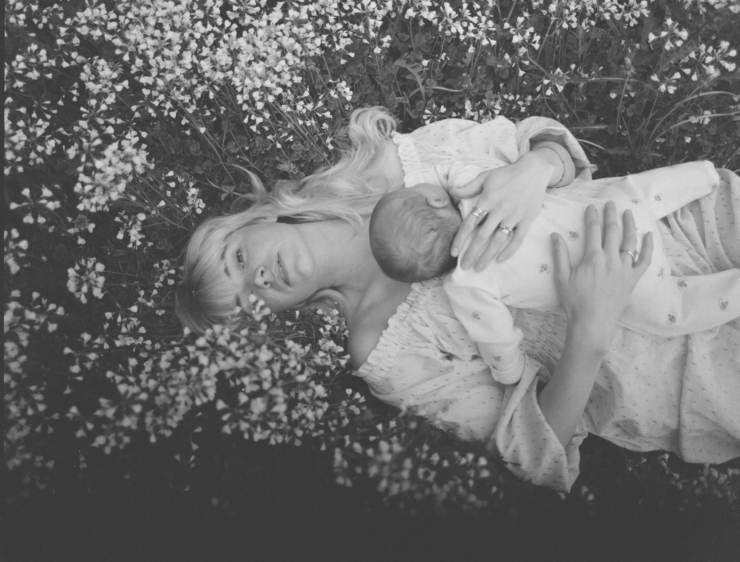 Maine newborn photography black and white film 