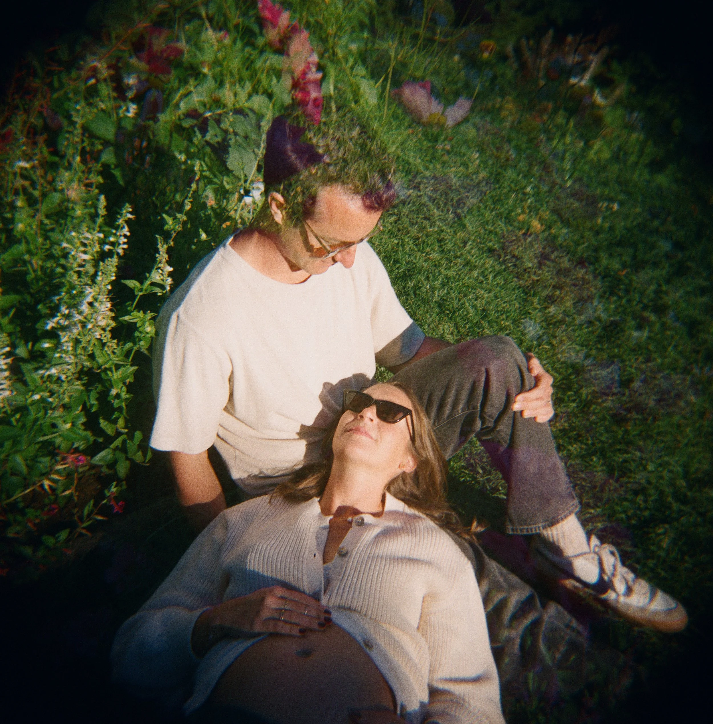 fun analog maternity photography in bar harbor maine