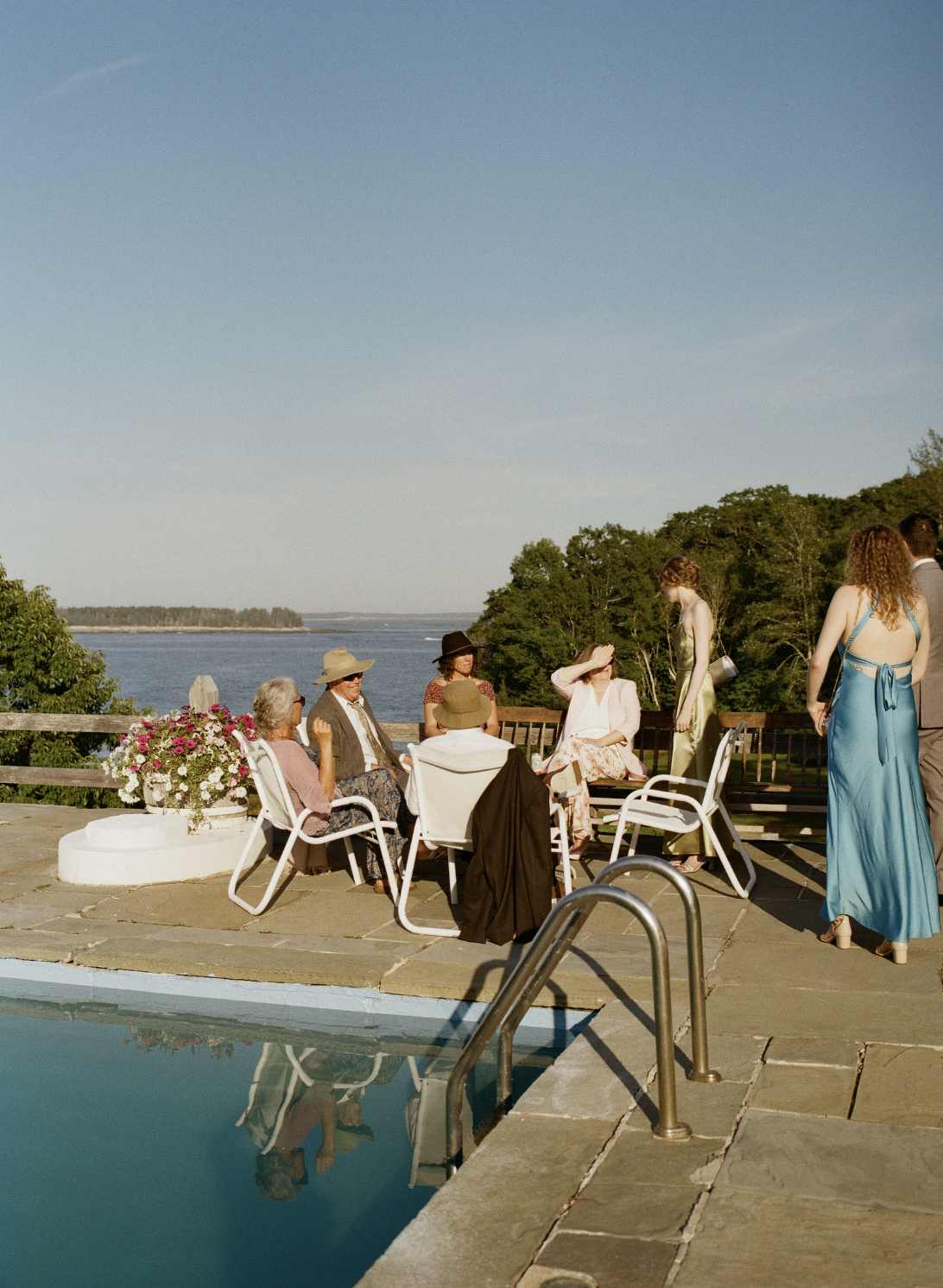 backyard midcoast maine wedding