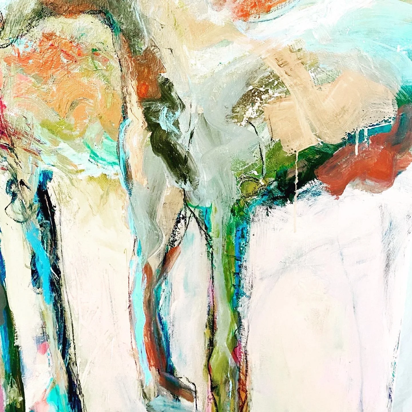 Large Abstract Horses by Niya Christin