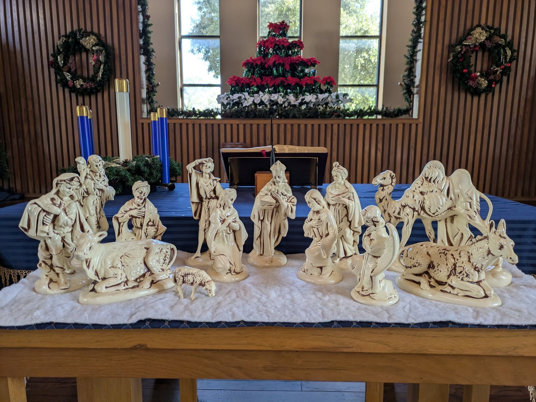 May you find peace and joy this Advent Season as we wait to celebrate the birth of Jesus.  We have several special services during this time of year, and all are welcome. 

Tues, Dec. 9th, 7 pm - Blue Christmas Worship - a service for anyone feeling 