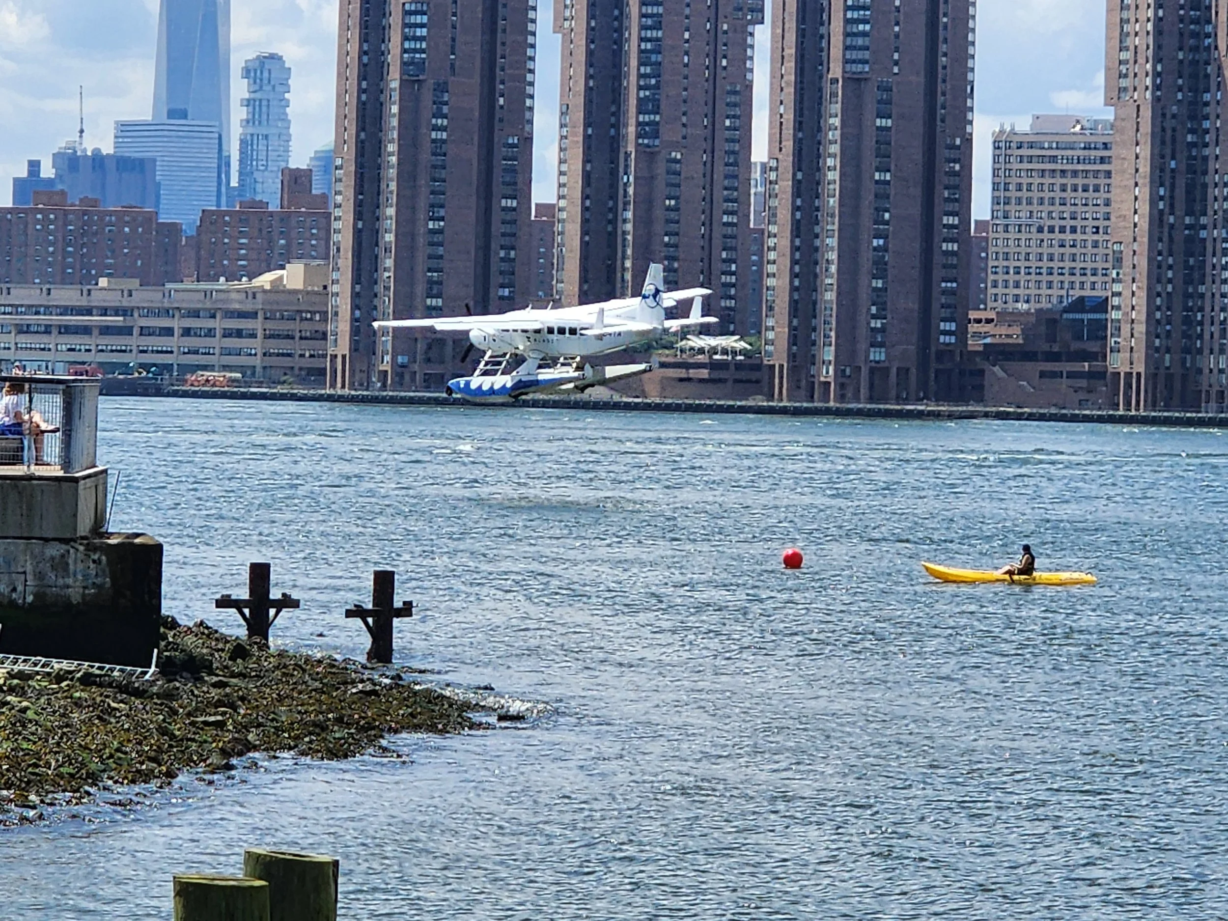 Sea plane across from Gantry Plaza dock2023.jpg