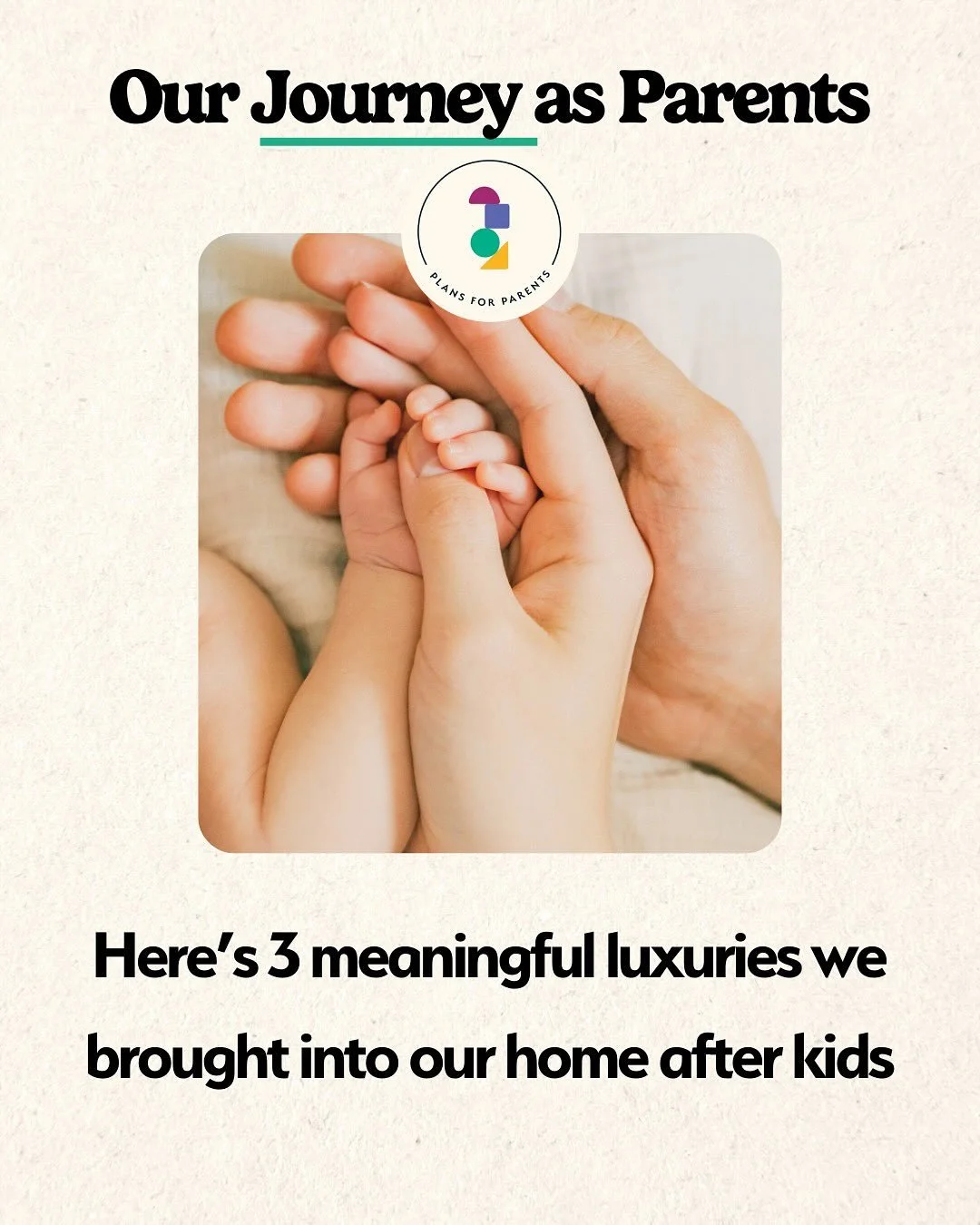 Figuring out our needs as an individual, couple and family is an evolving journey. And some of those needs and values cost money. 💰 These are unique(!) to the family. 

For us - this was the &ldquo;stuff&rdquo; that didn&rsquo;t matter as much pre-k