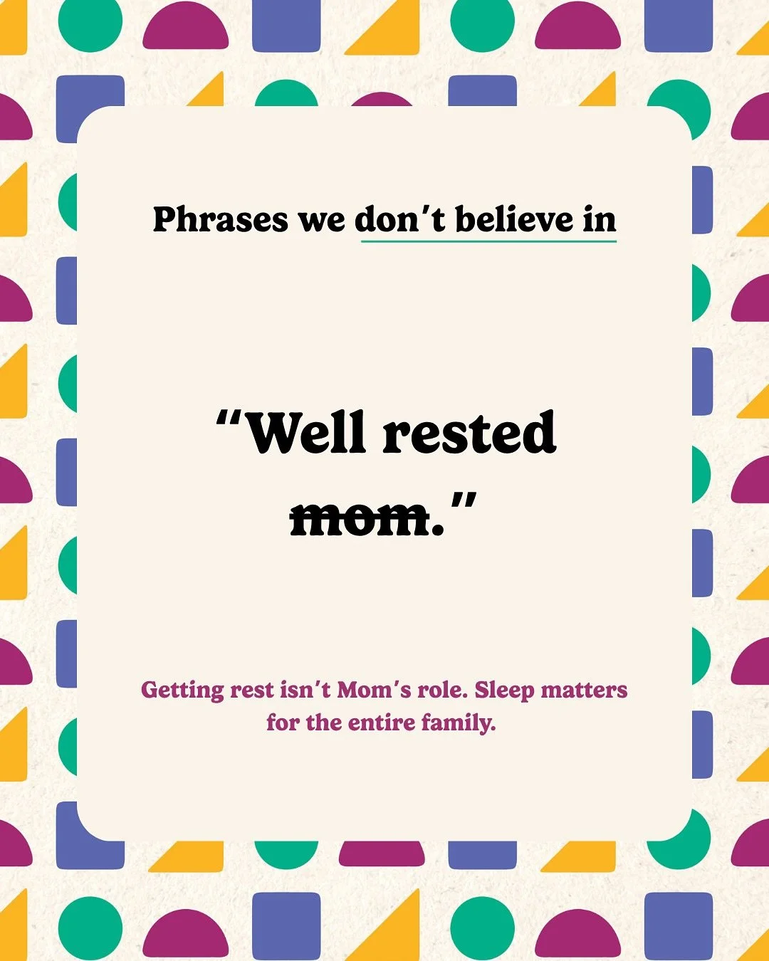 At @plansforparents, we believe strongly in shared knowledge, resources, and alignment.

When helpful information for both moms and dads is solely mom-focused, it can create unbalanced knowledge and attention:

❌Moms may feel the pressure to &ldquo;k